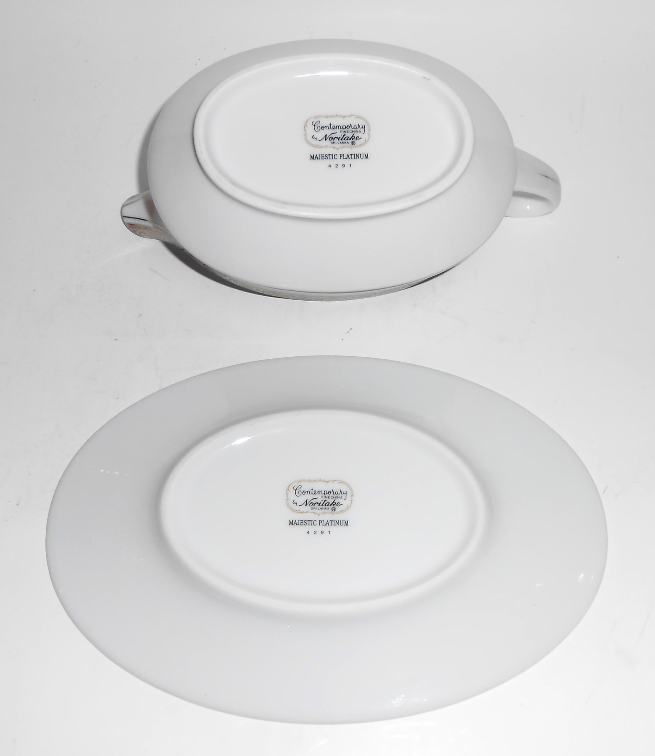 Noritake Fine China 4291 Porcelain Majestic Platinum Gr