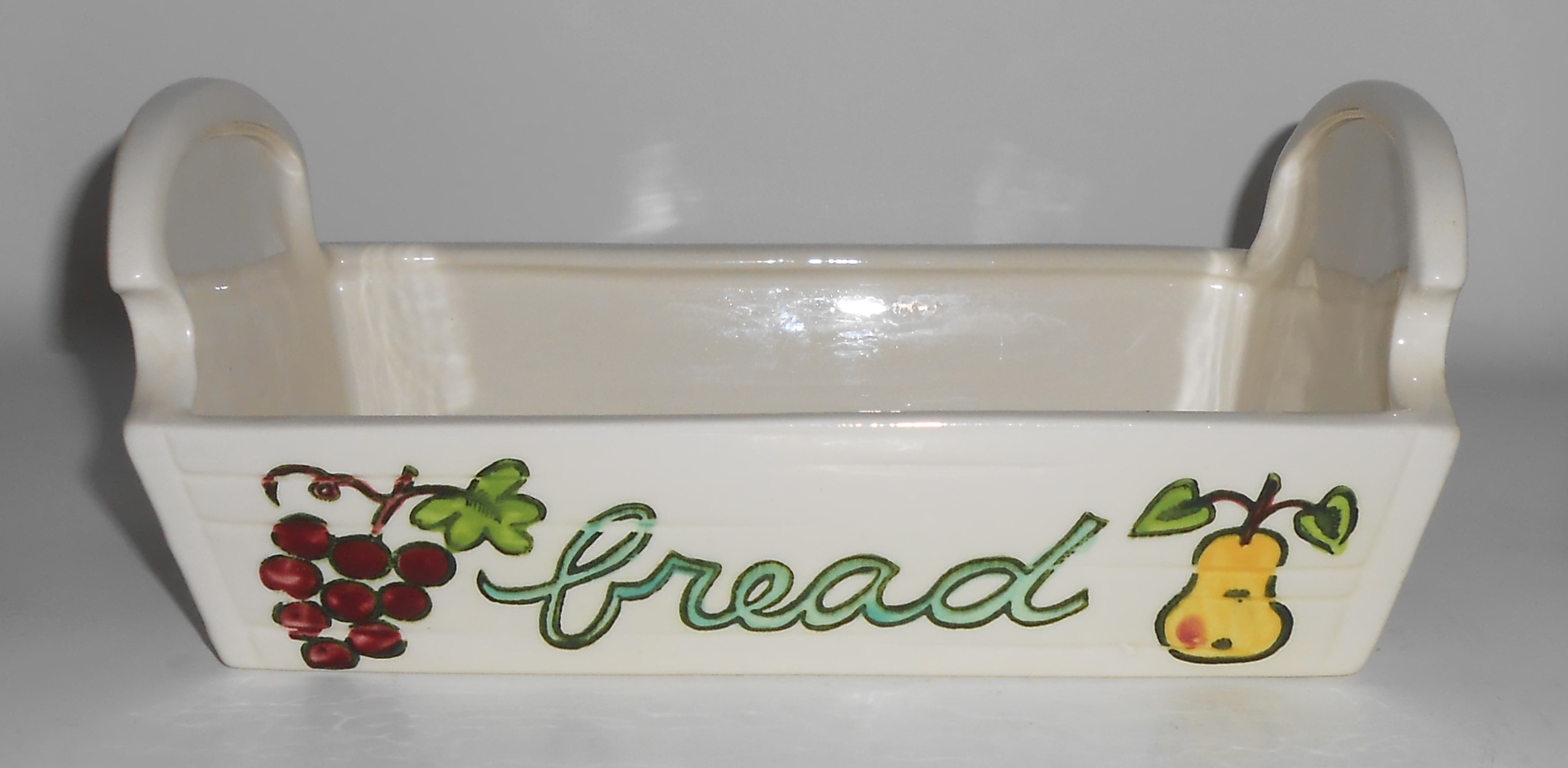 Metlox Pottery Poppy Trail Happy Time Bread Pan #2