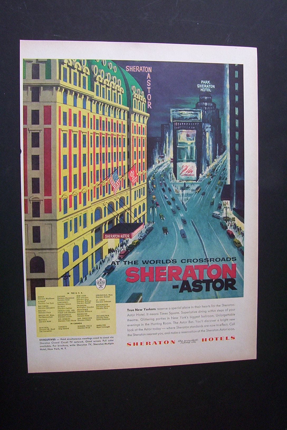 1956  Sheraton -Astor  Hotel