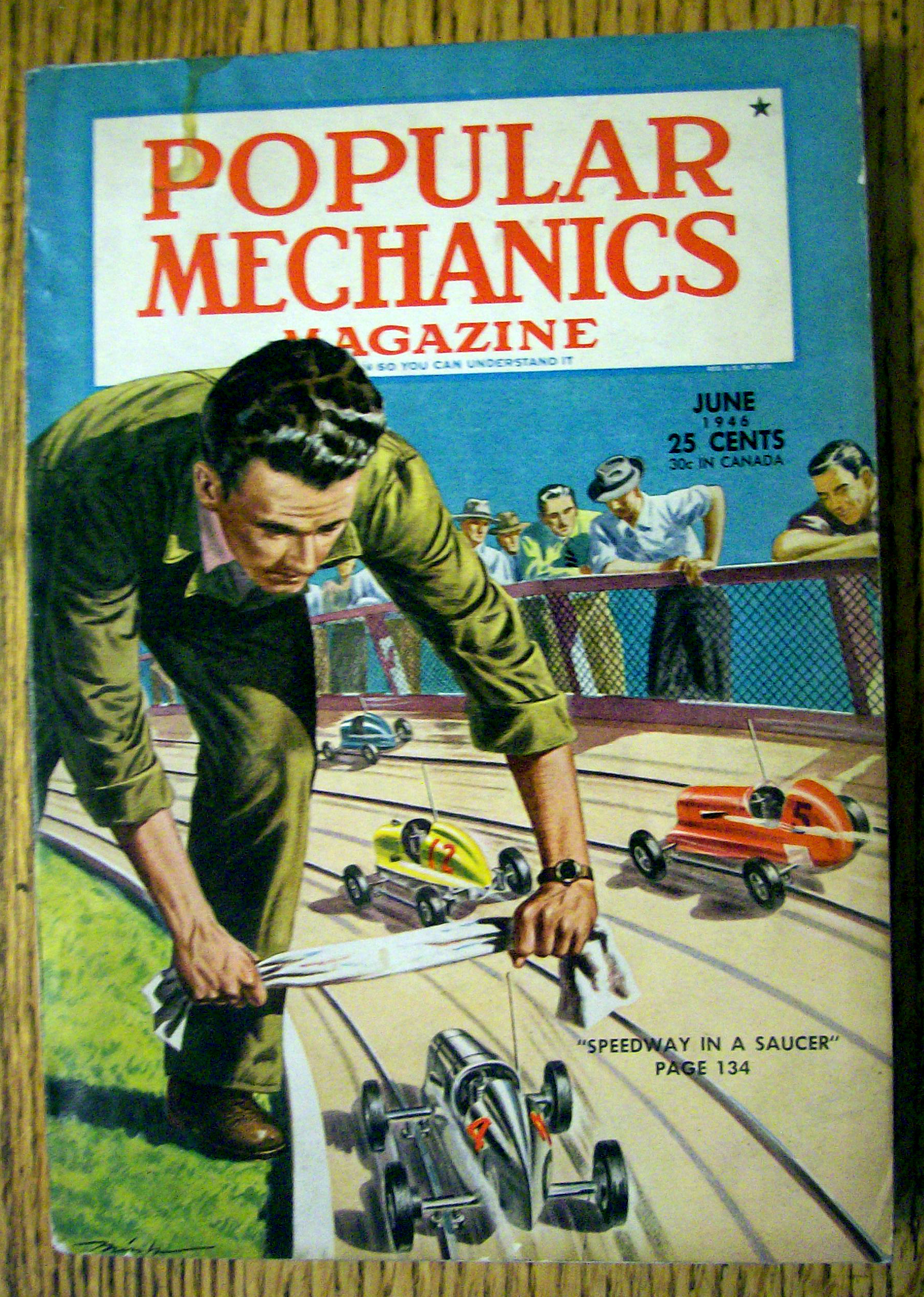 Popular Mechanics-June 1946-Speedway In A Saucer