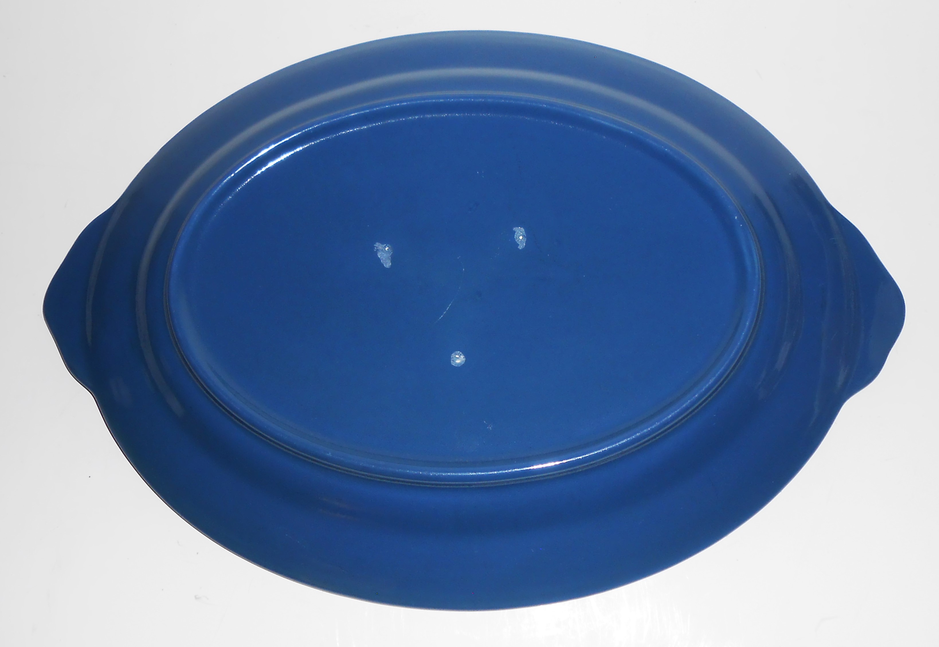 VINTAGE Coors Pottery Rosebud Blue Platter
