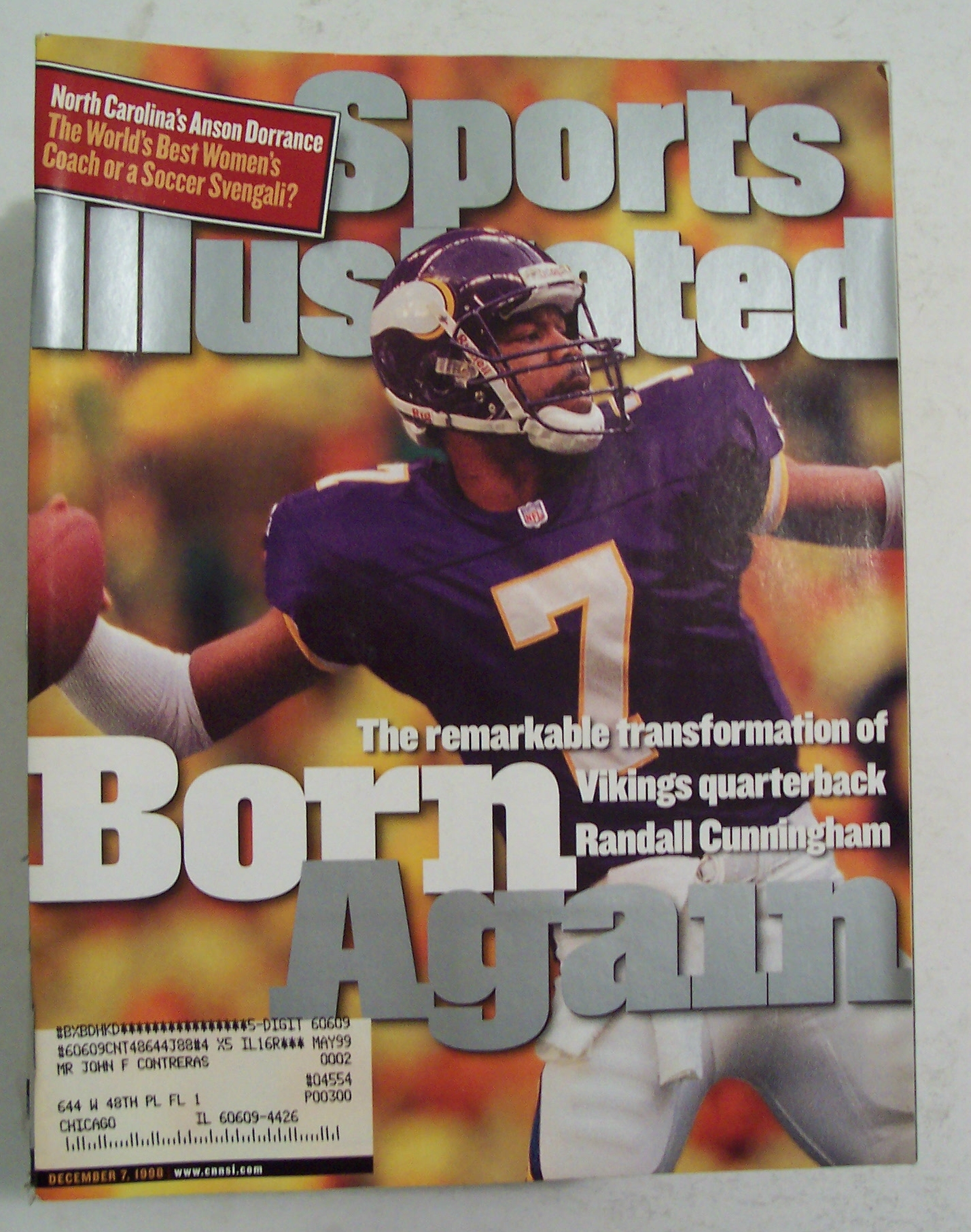 Sports Illustrated Magazine-December 7, 1998-Randall C
