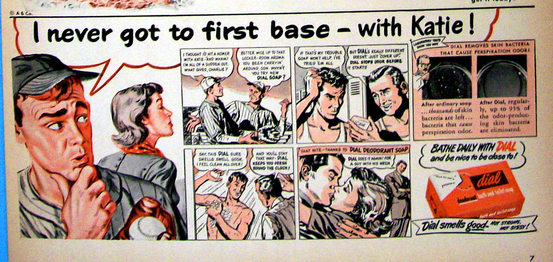 1949 Dial Soap with Woman Washing Herself
