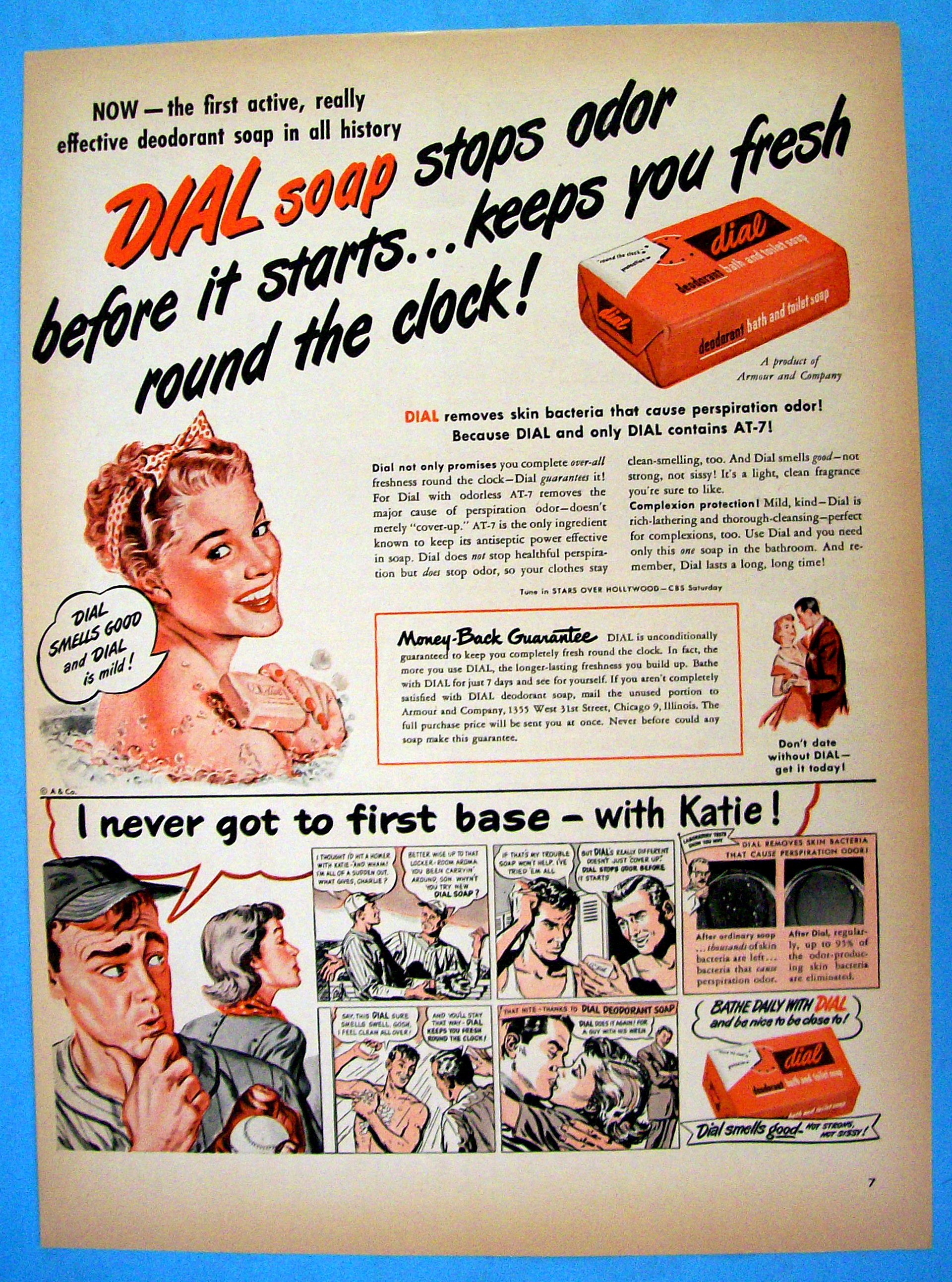 1949 Dial Soap with Woman Washing Herself