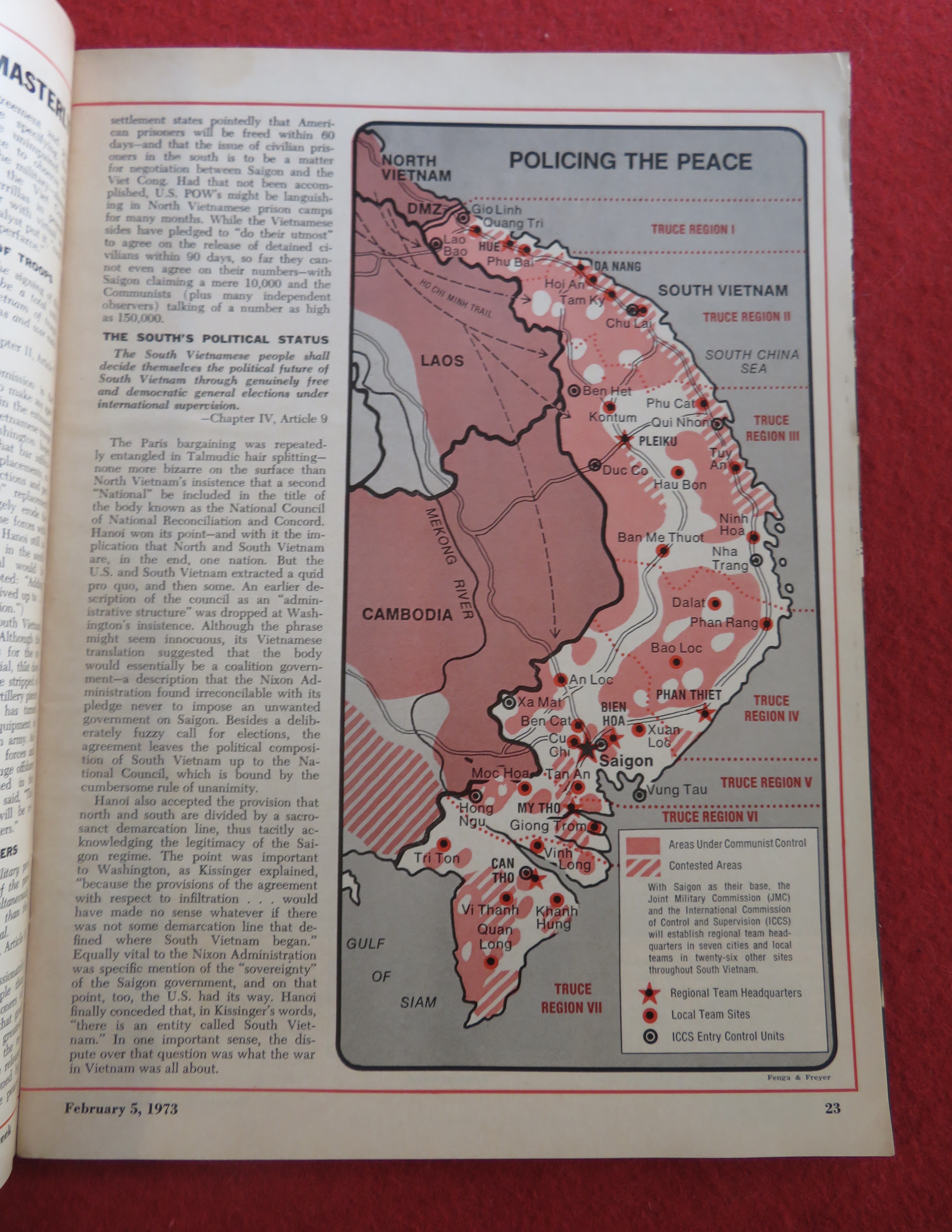 Newsweek Magazine February 5, 1973 Peace
