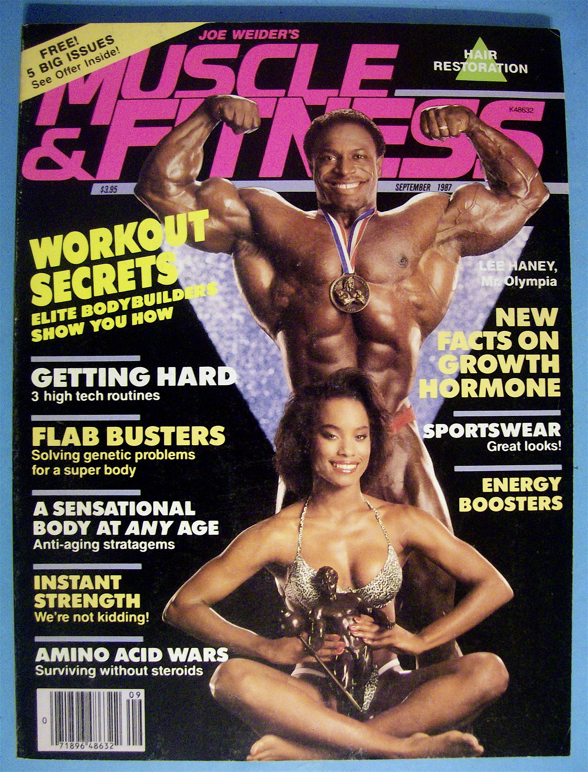 Weider Muscle & Fitness September 1987 Lee & Lisa