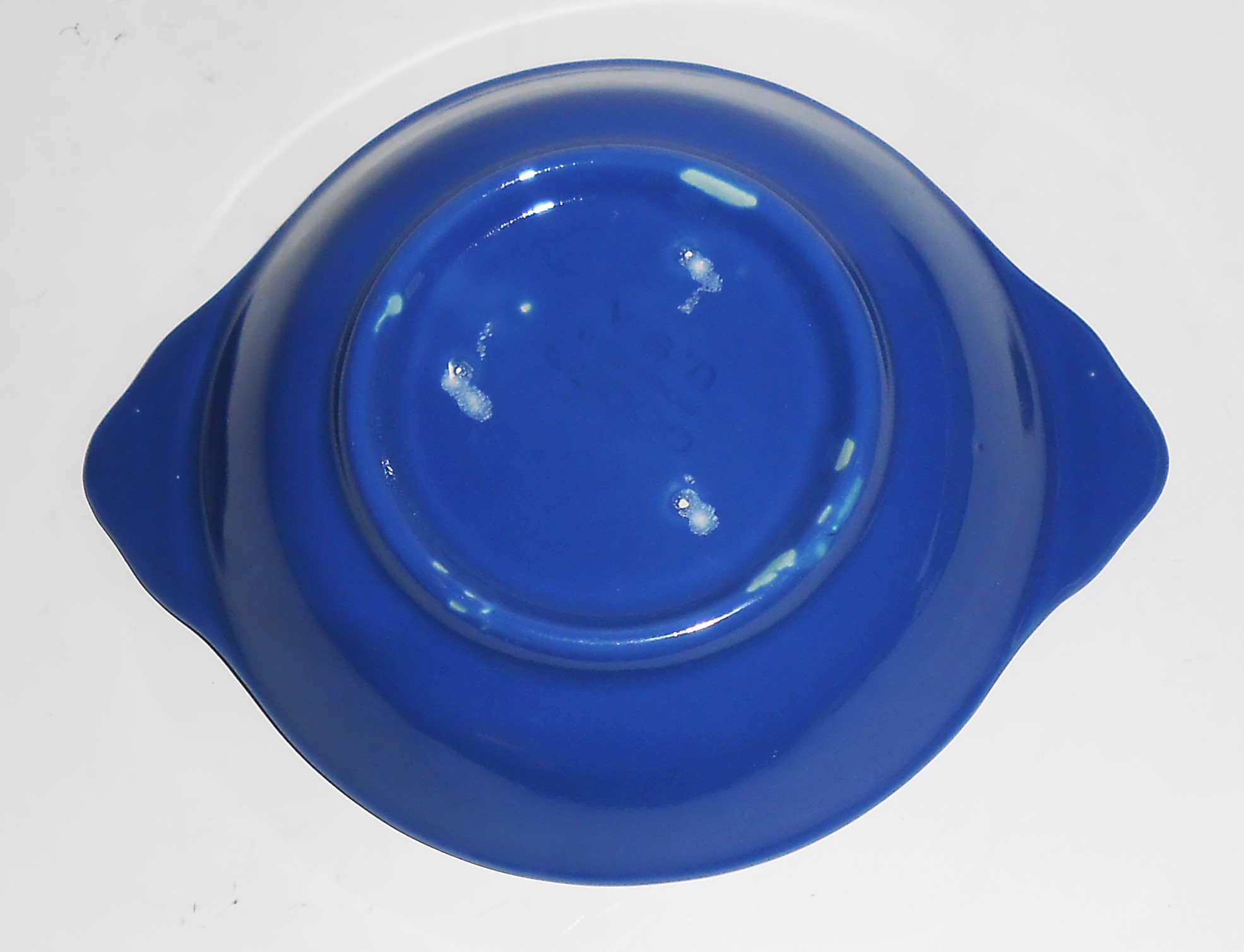 VINTAGE Coors Pottery Rosebud Blue Fruit Bowl