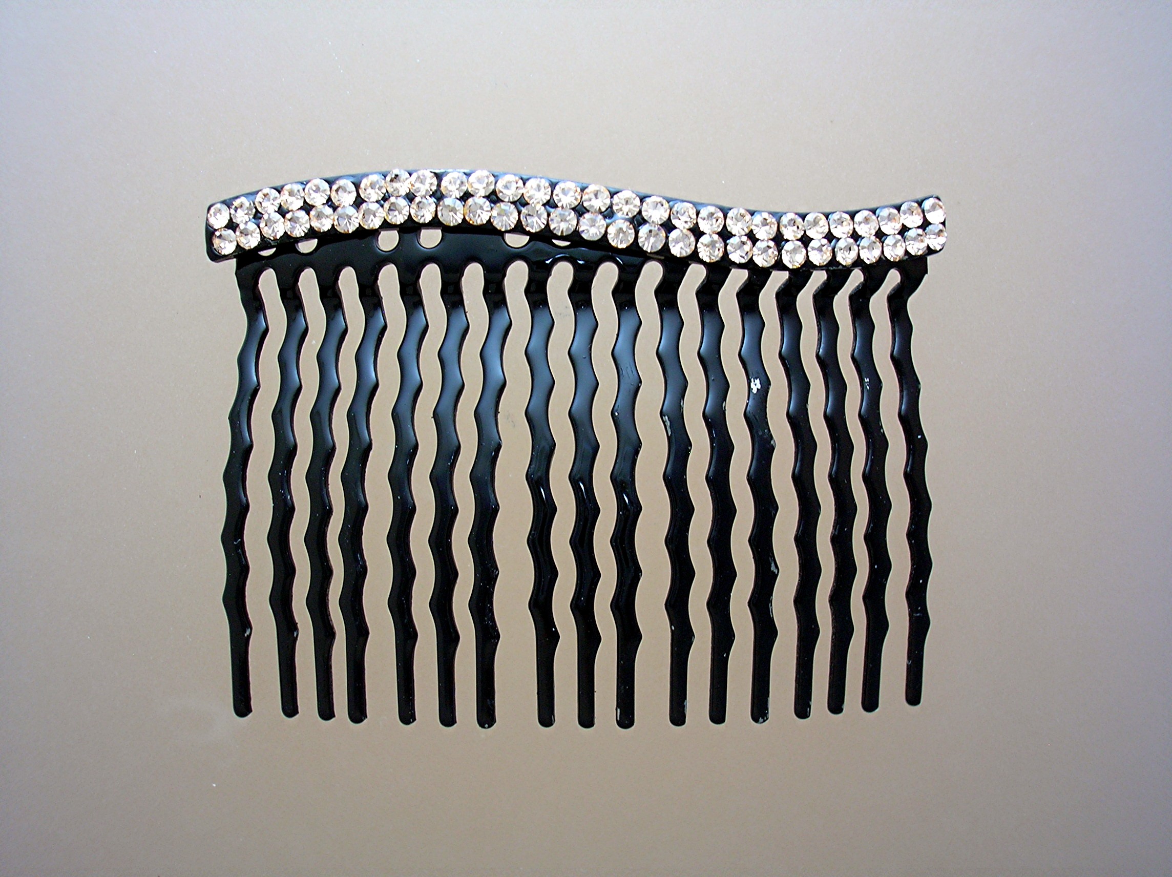 Silver Crystal Hair Combs