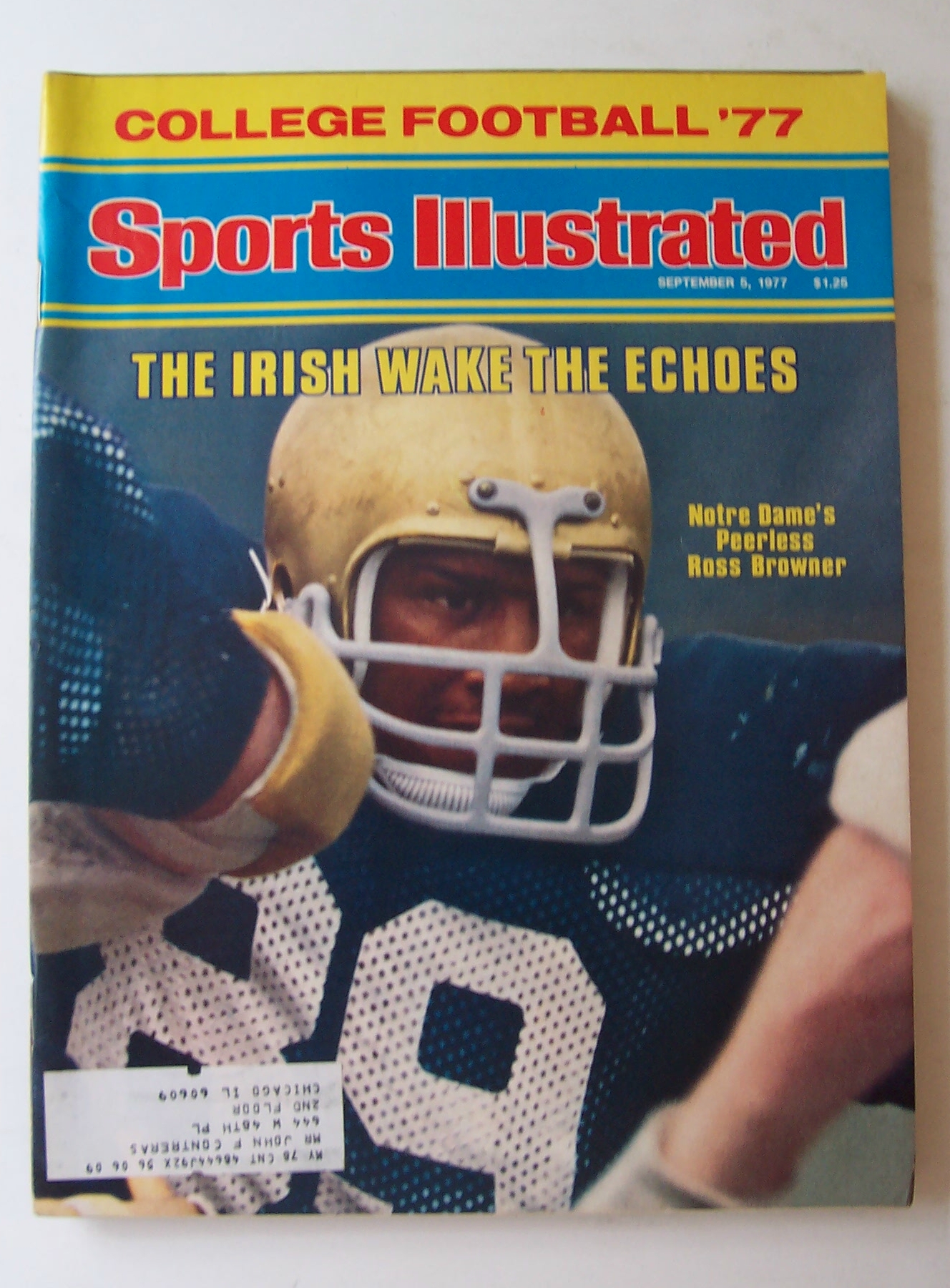 Sports Illustrated Magazine -Sept 5, 1977- Ross Browner
