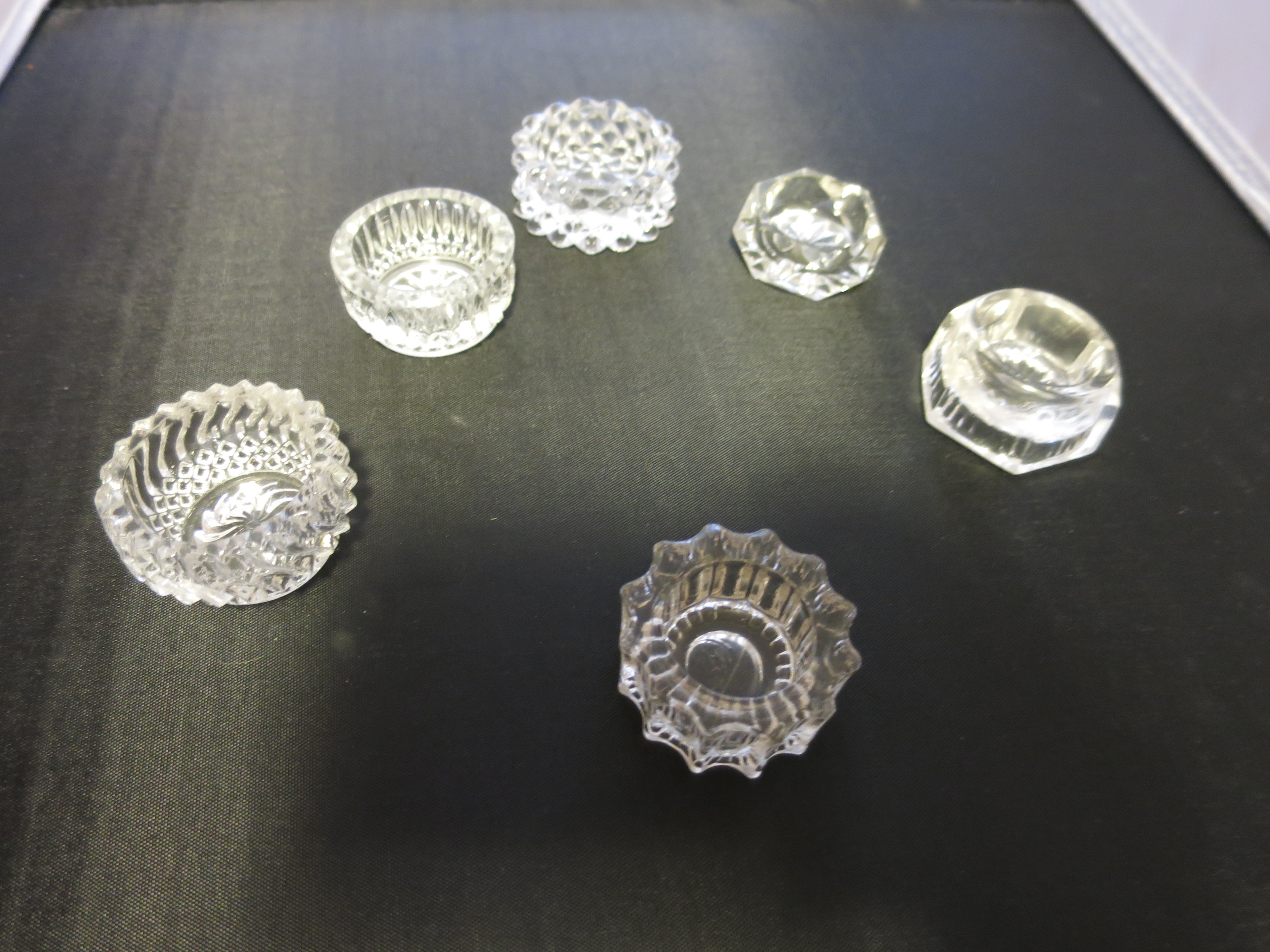 Salt Cellar Master Salt Pressed Glass Cut Glass Crystal