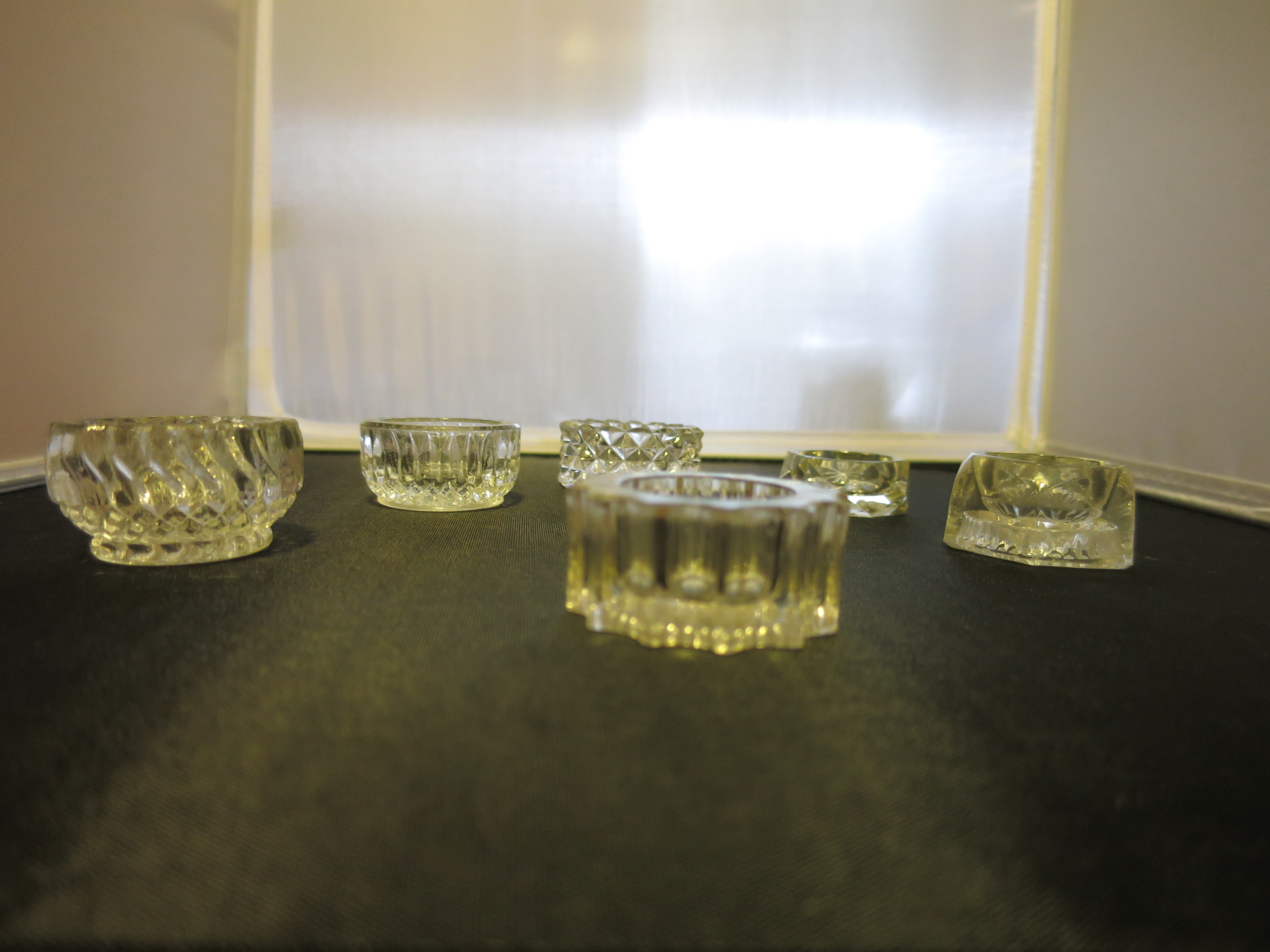 Salt Cellar Master Salt Pressed Glass Cut Glass Crystal