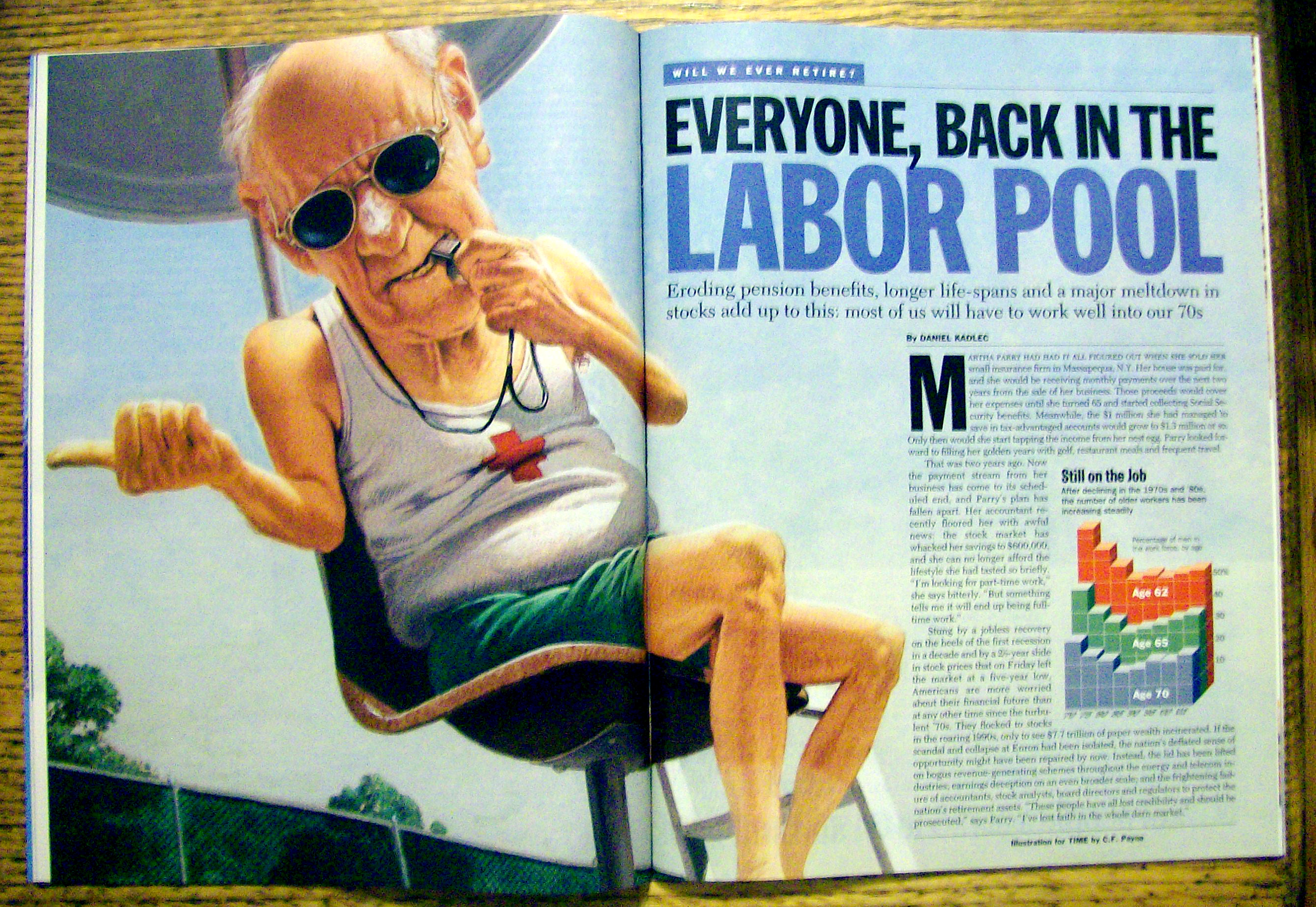 Time Magazine July 29, 2002  Ever Be Able To Retire