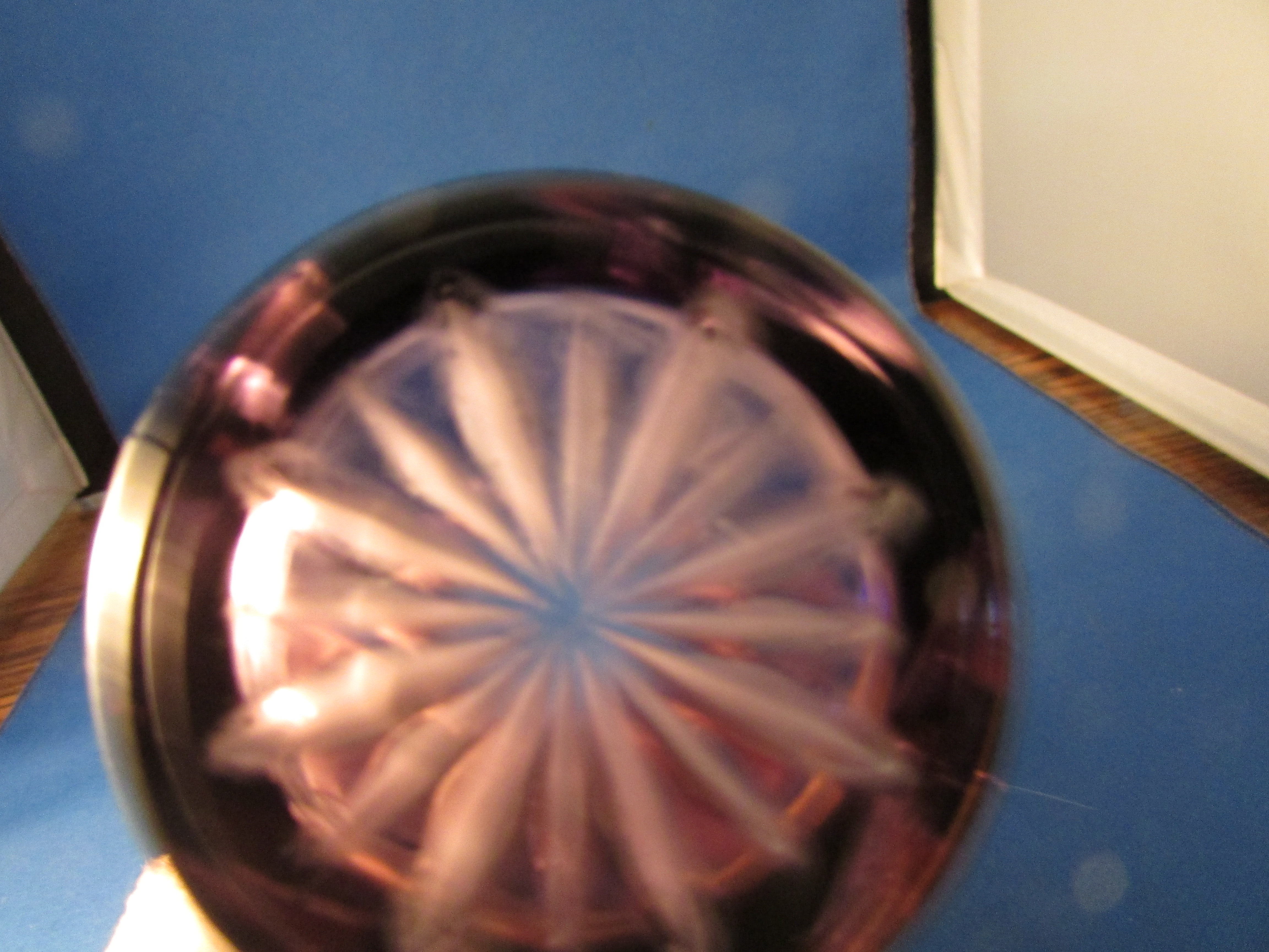 Sun Purpled Cut Glass Drinking Glass