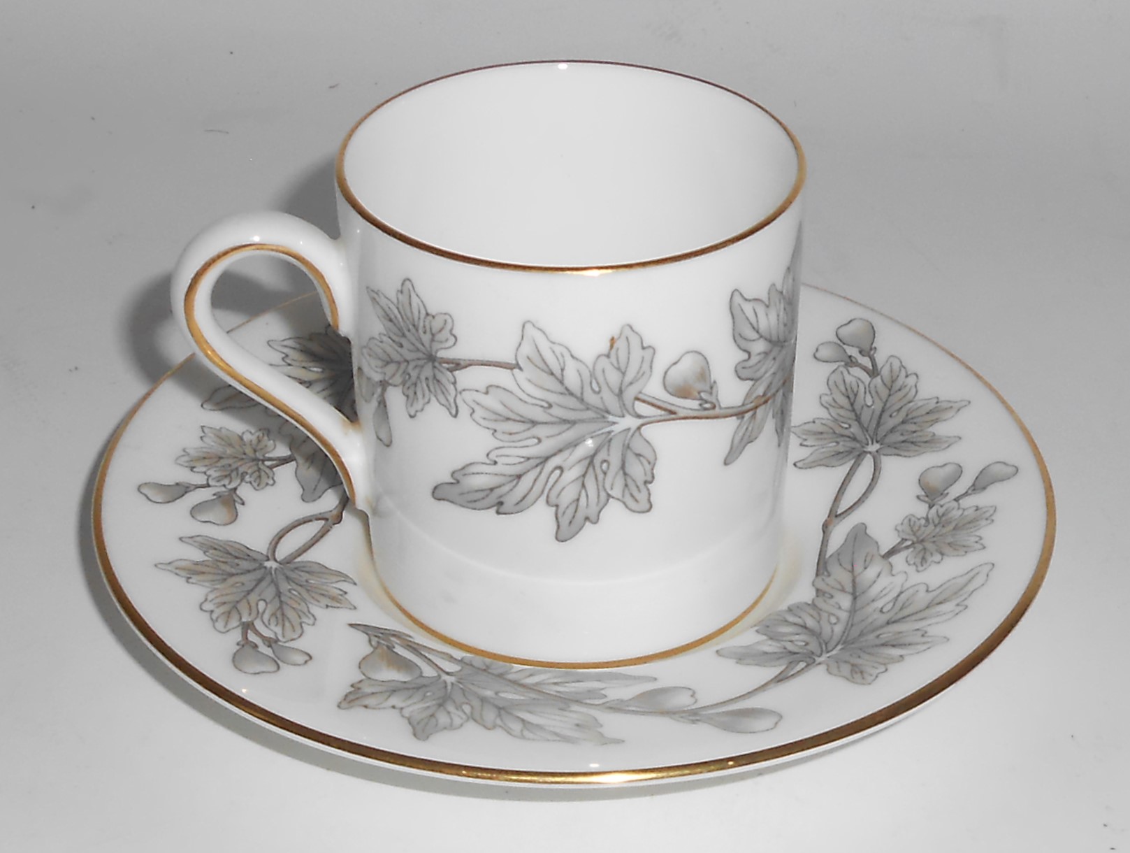 Wedgwood Pottery China Ashford Demitasse Cup & Saucer
