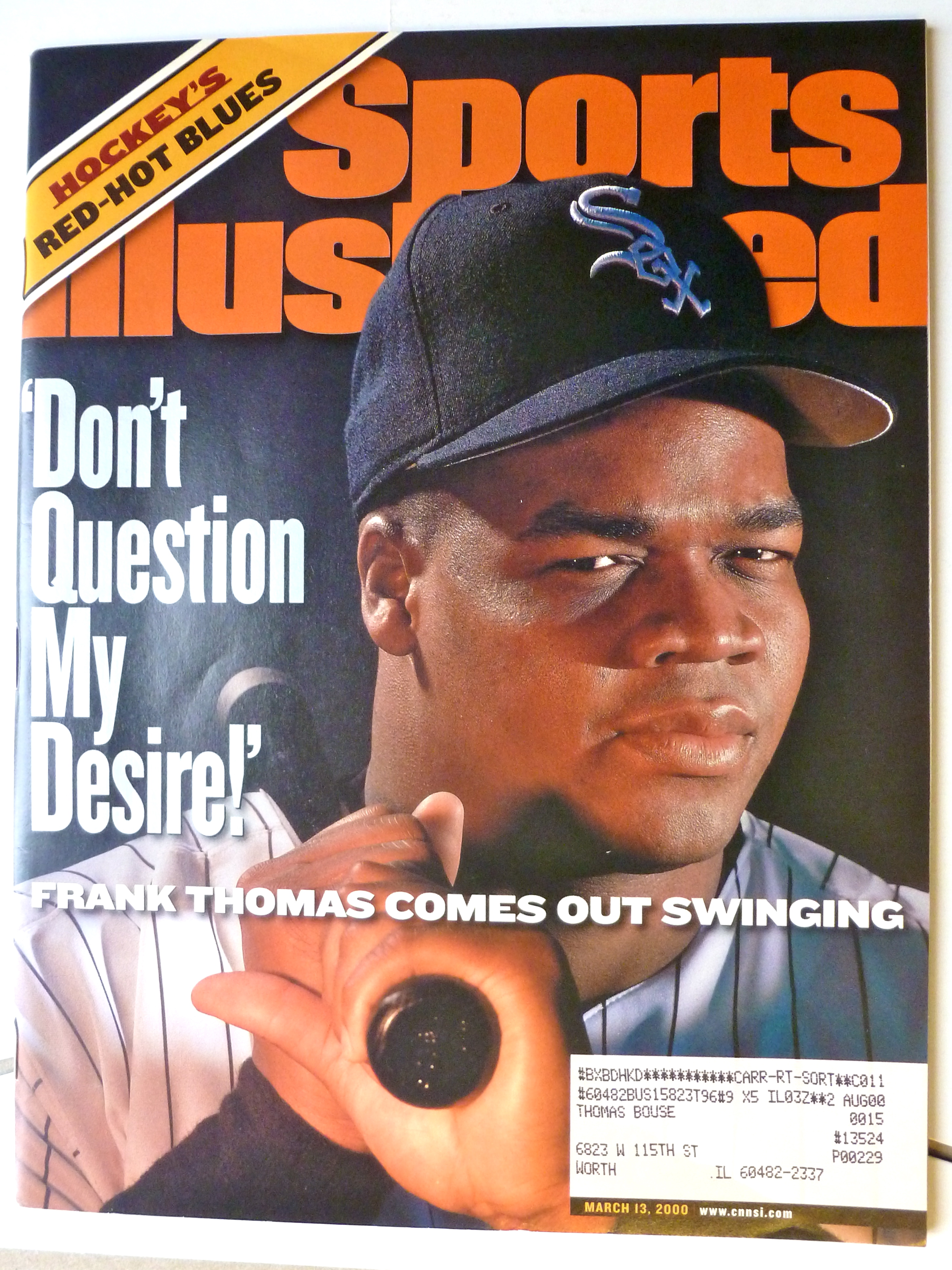 Sports Illustrated Magazine-March 13, 2000-Frank Thomas