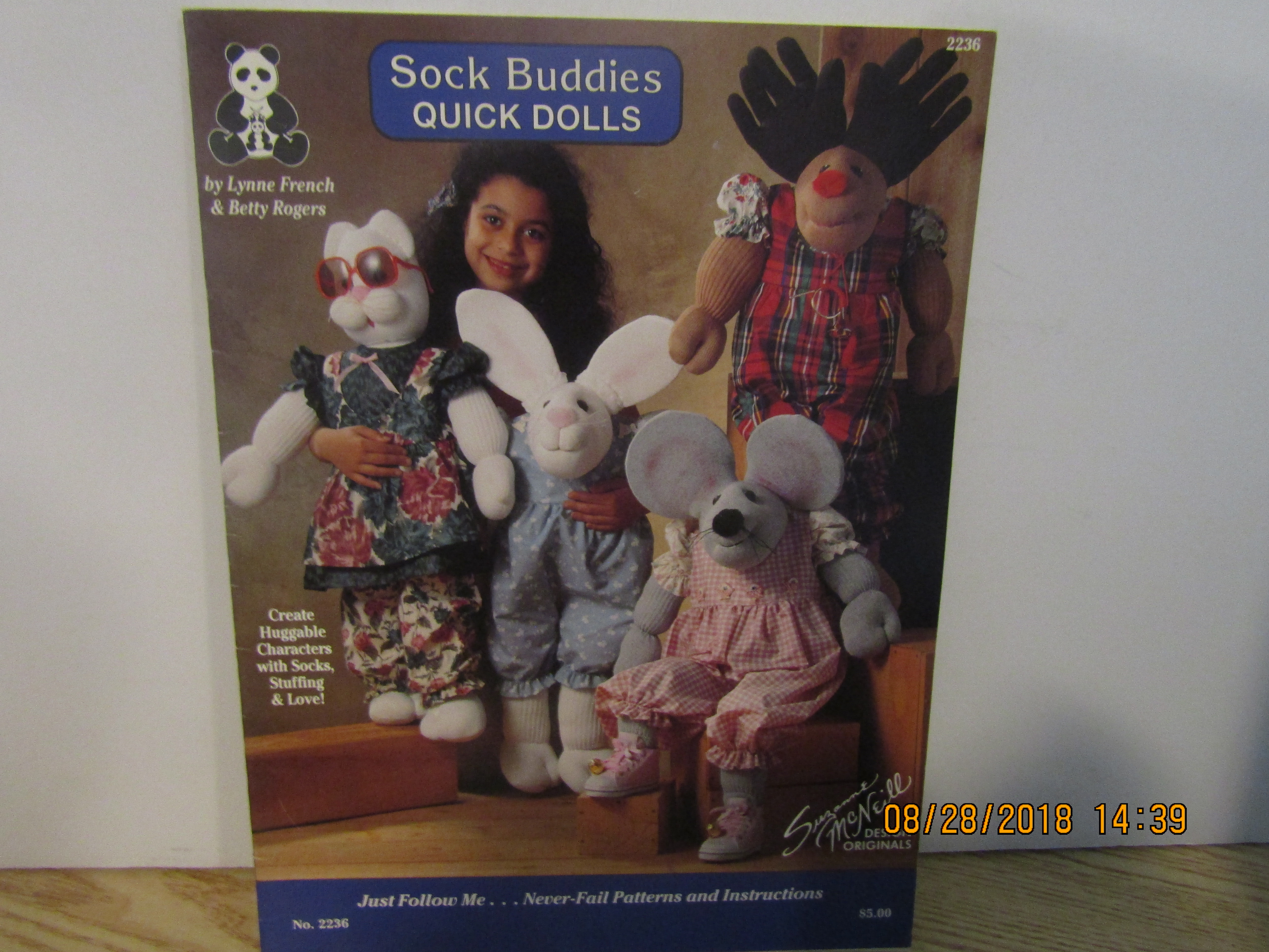 DesignOriginal  Sock Buddies Quick Dolls  #2226