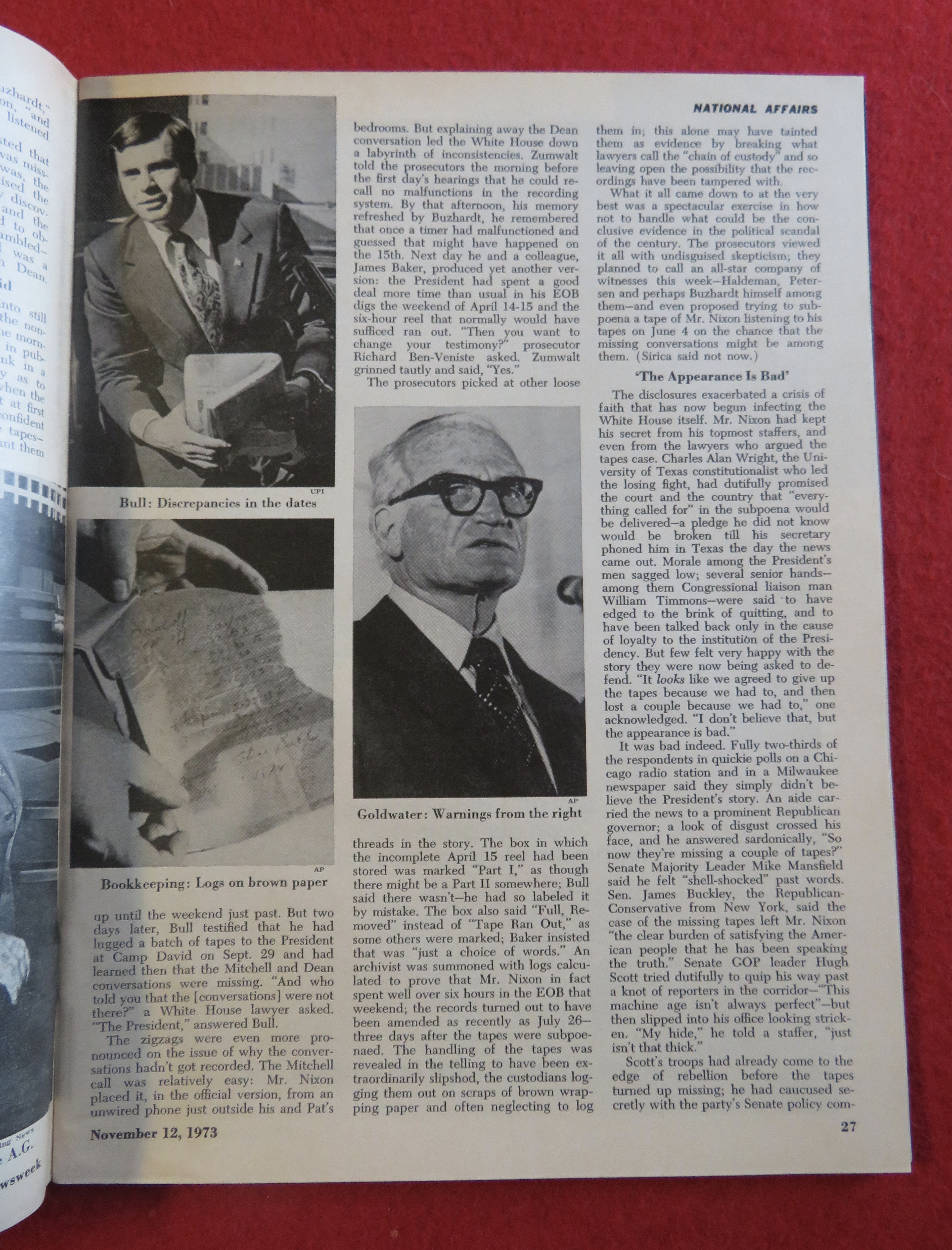 Newsweek Magazine November 12, 1973 What Next?