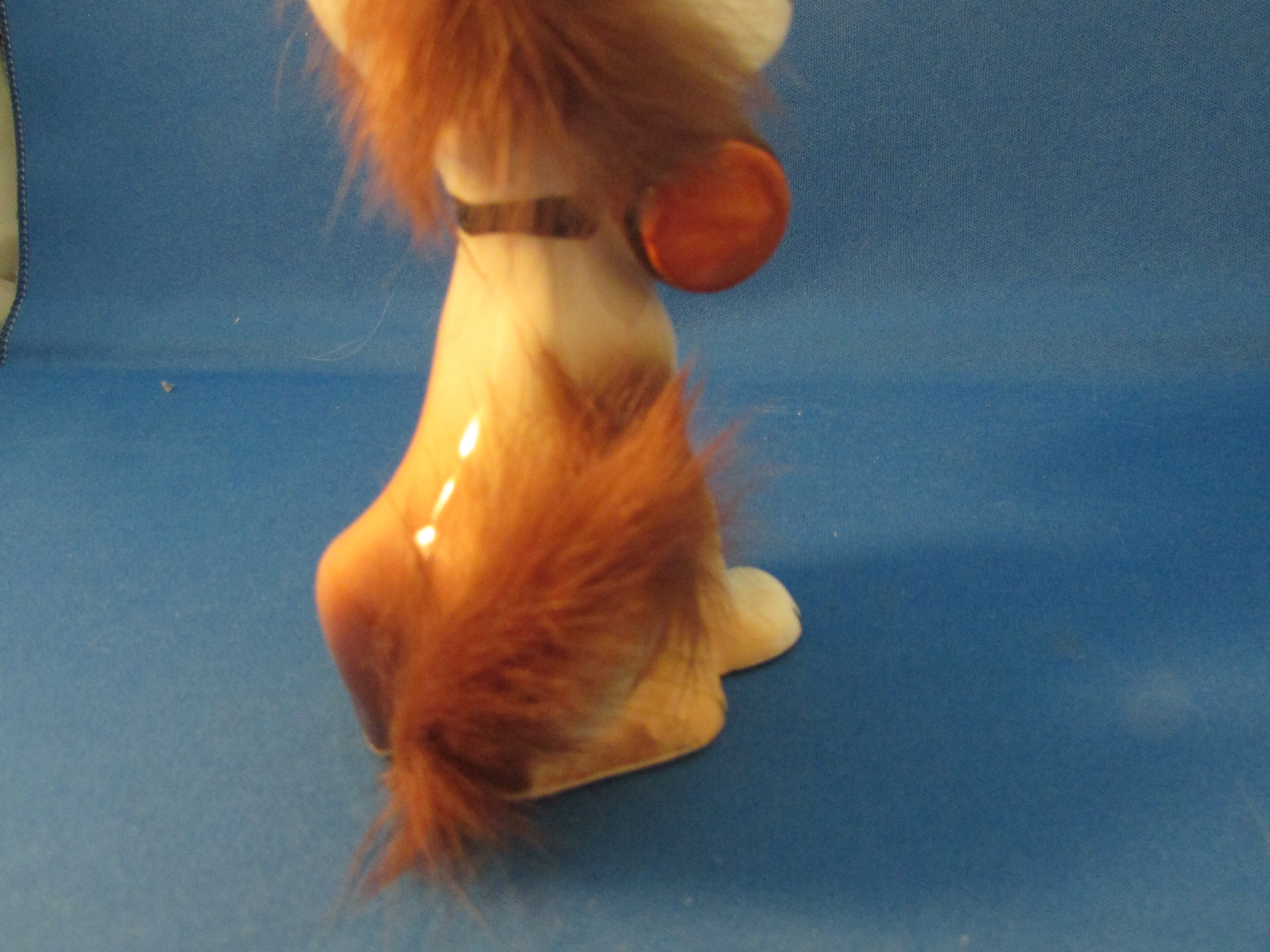 St Bernard Furry Figurine