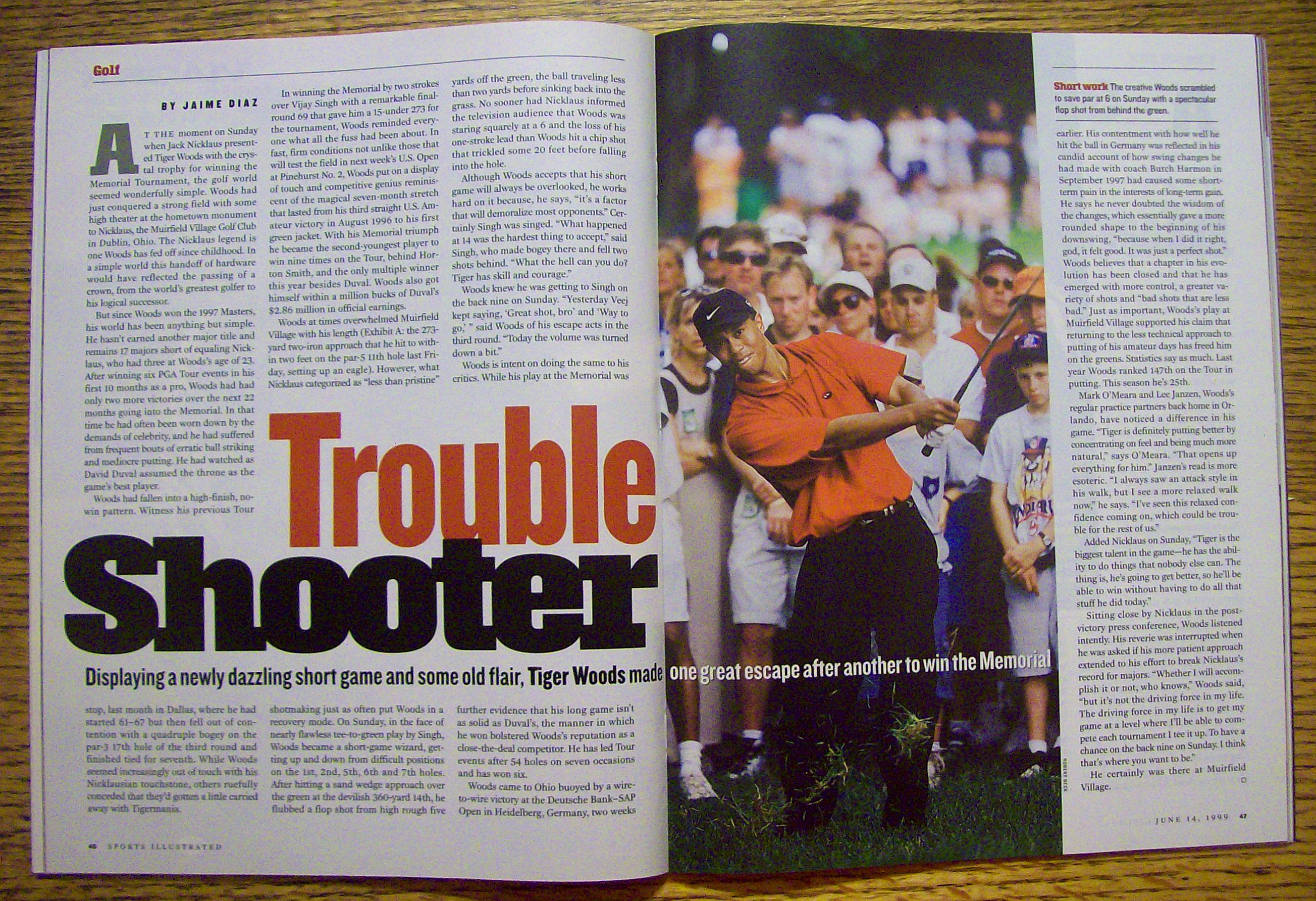 Sports Illustrated Magazine June 14, 1999 Andre Agassi