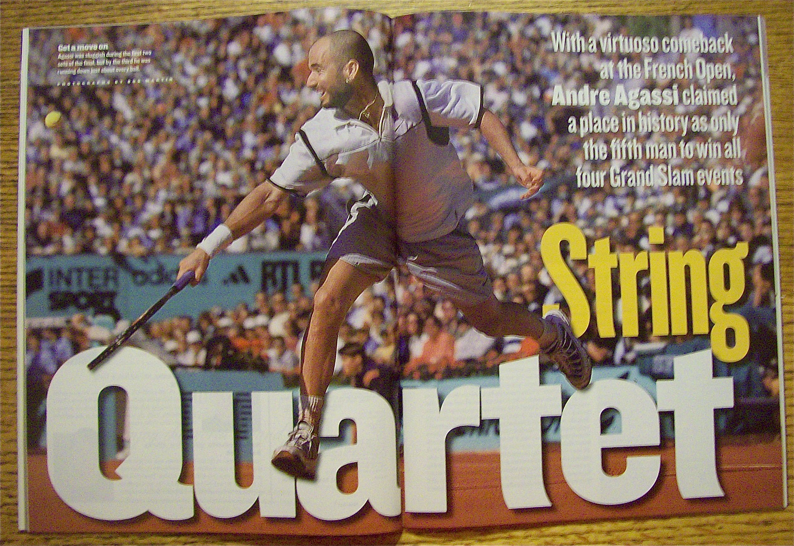 Sports Illustrated Magazine June 14, 1999 Andre Agassi