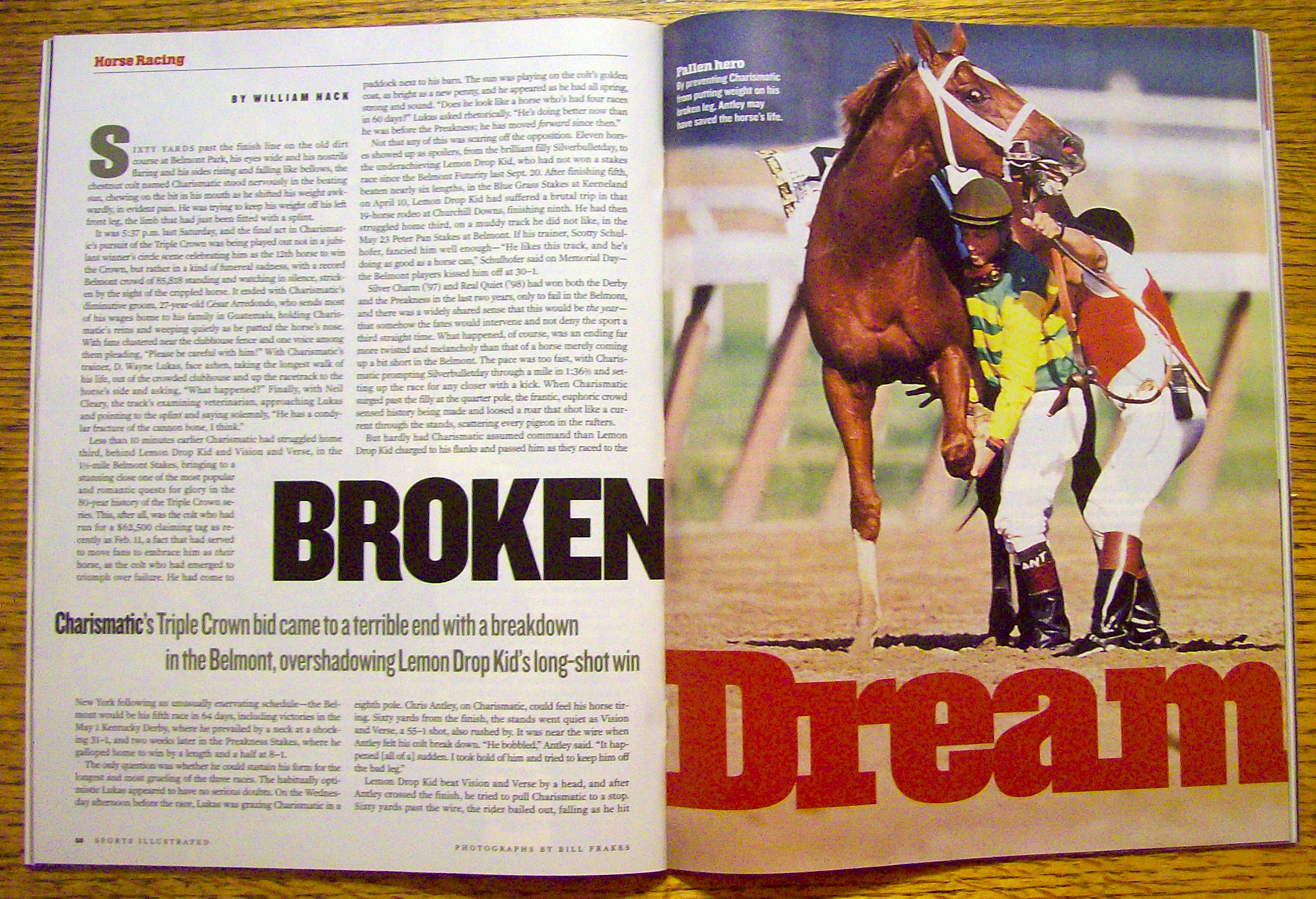 Sports Illustrated Magazine June 14, 1999 Andre Agassi