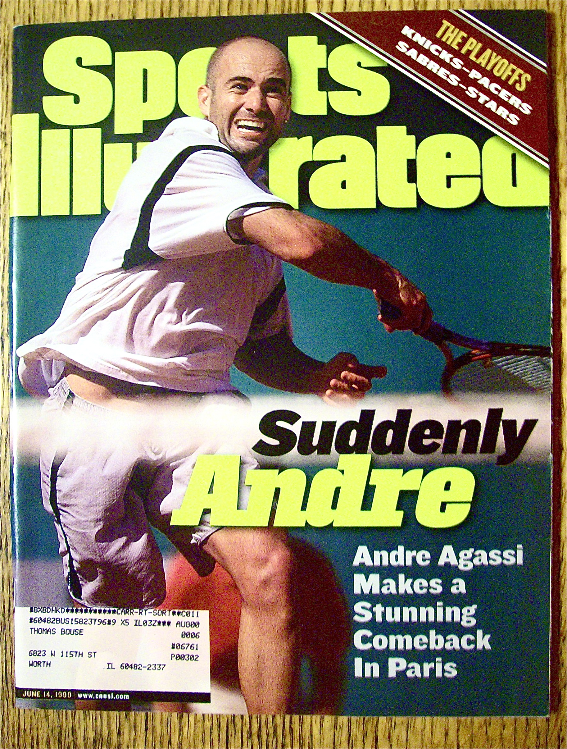 Sports Illustrated Magazine June 14, 1999 Andre Agassi