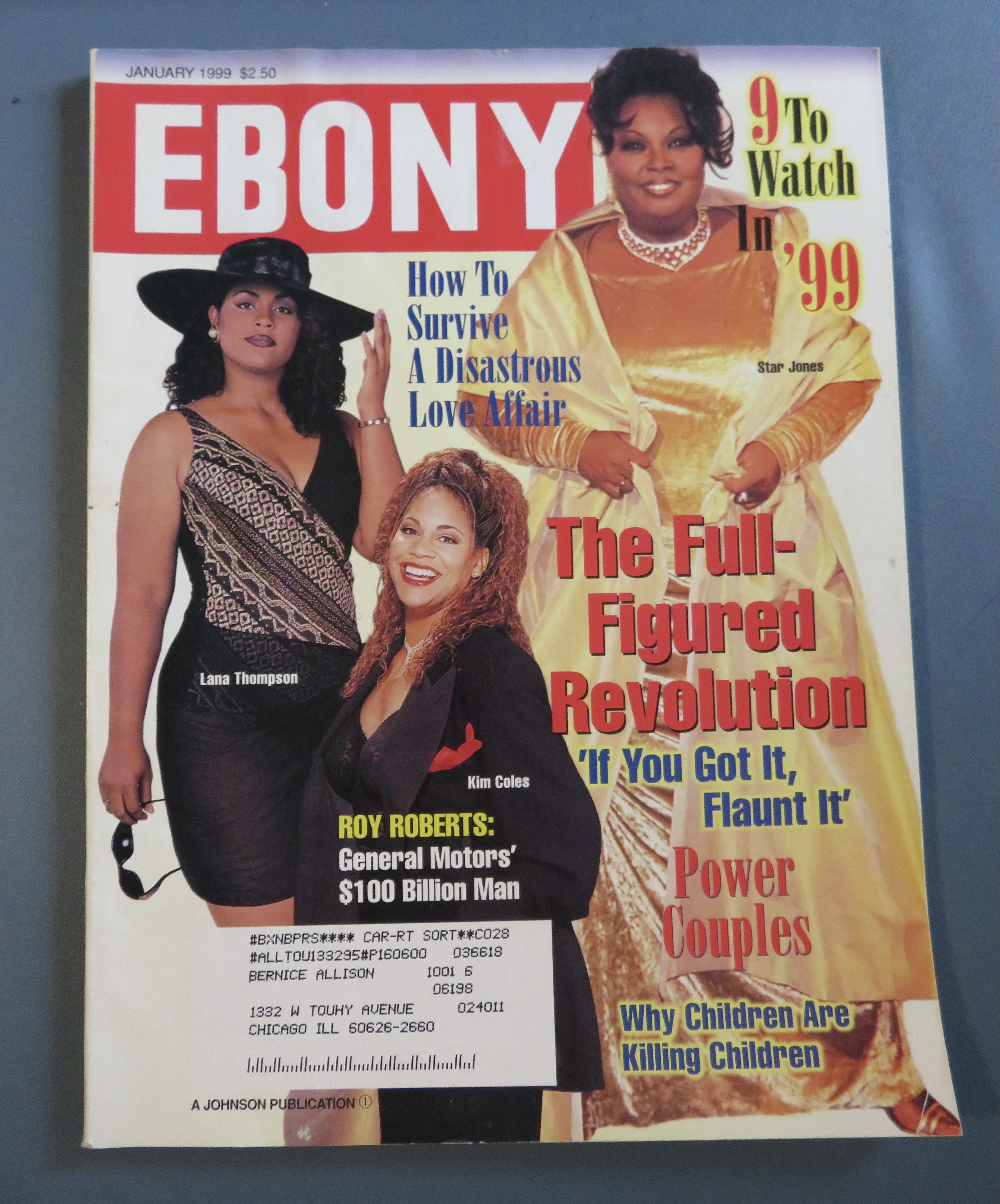 Ebony Magazine - January 1999 - Full Figured Revolution