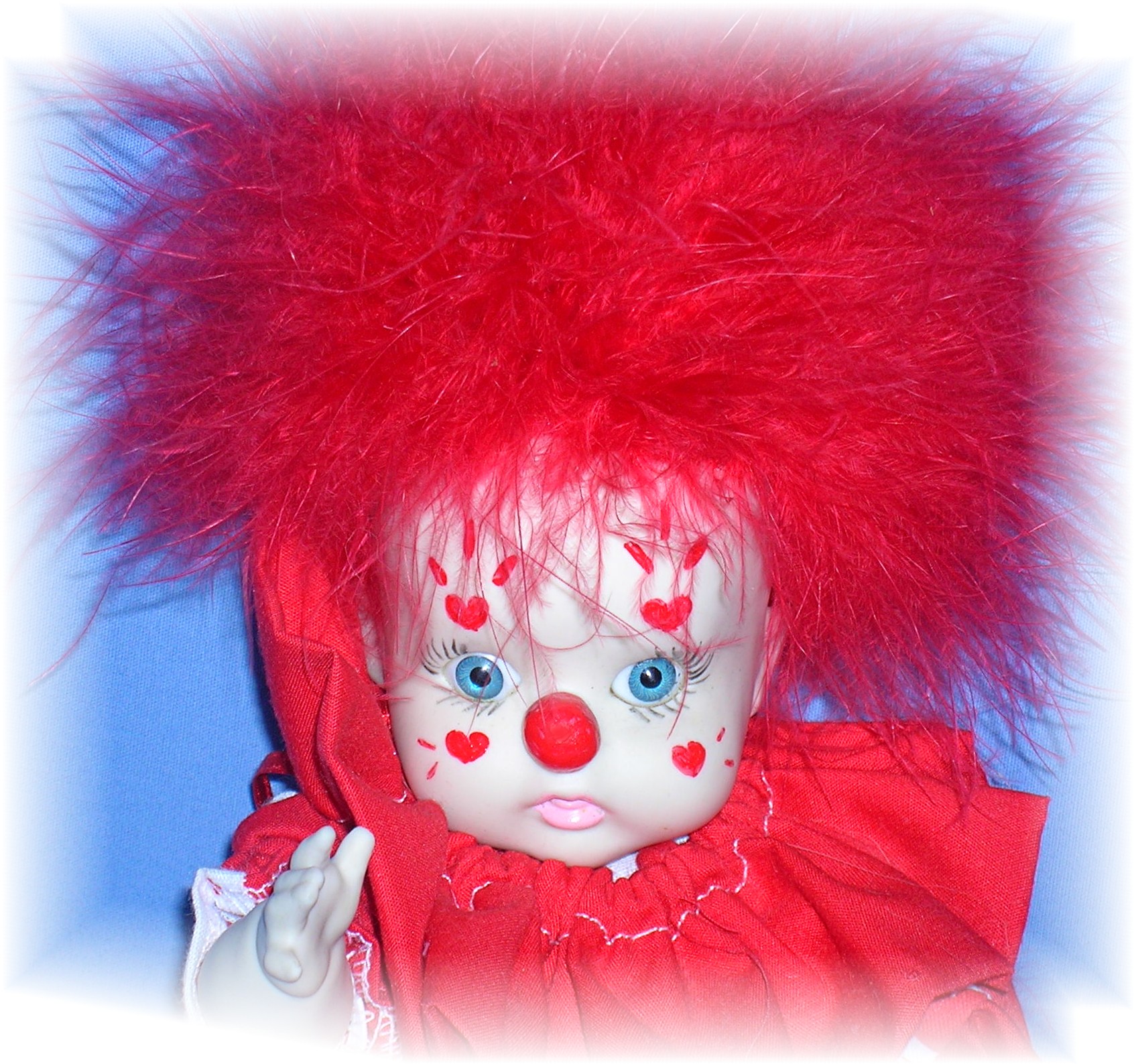9 Inch China Rubber Band Clown Doll