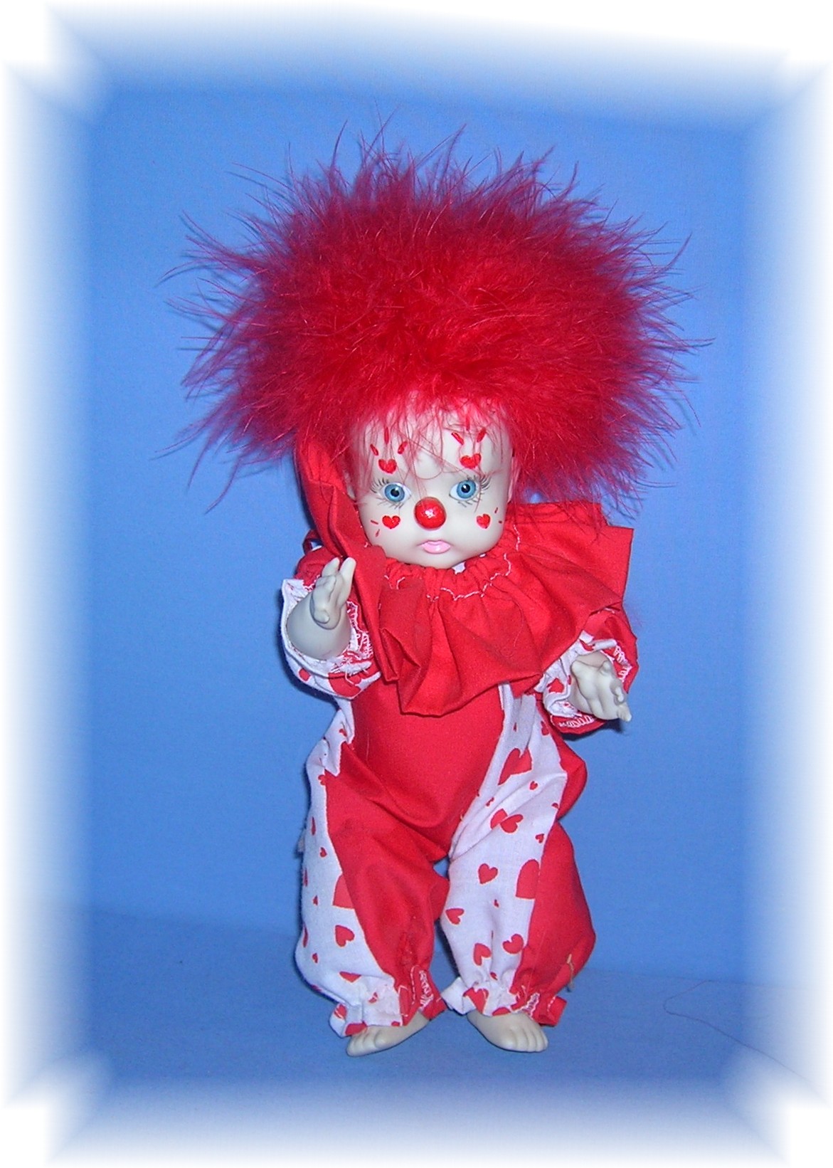 9 Inch China Rubber Band Clown Doll