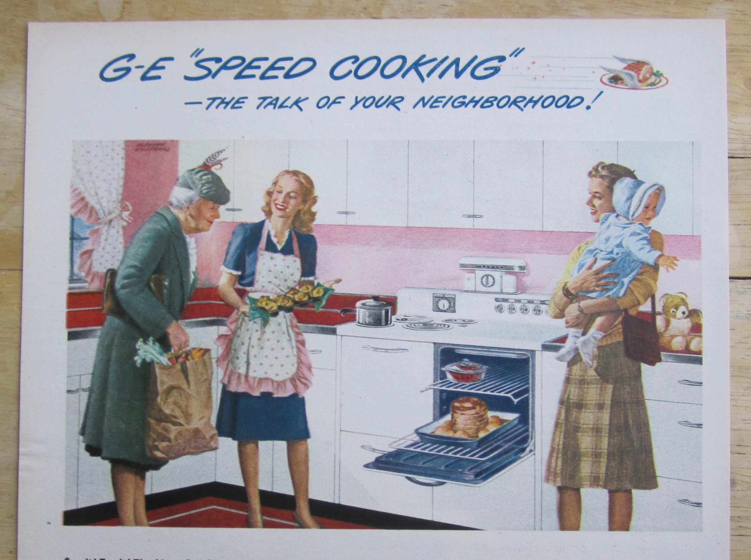 1945 General Electric Range w/ General Electric Cooking