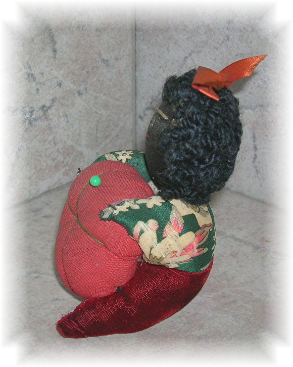Americana Pin Cushion Black Lady with Tomato