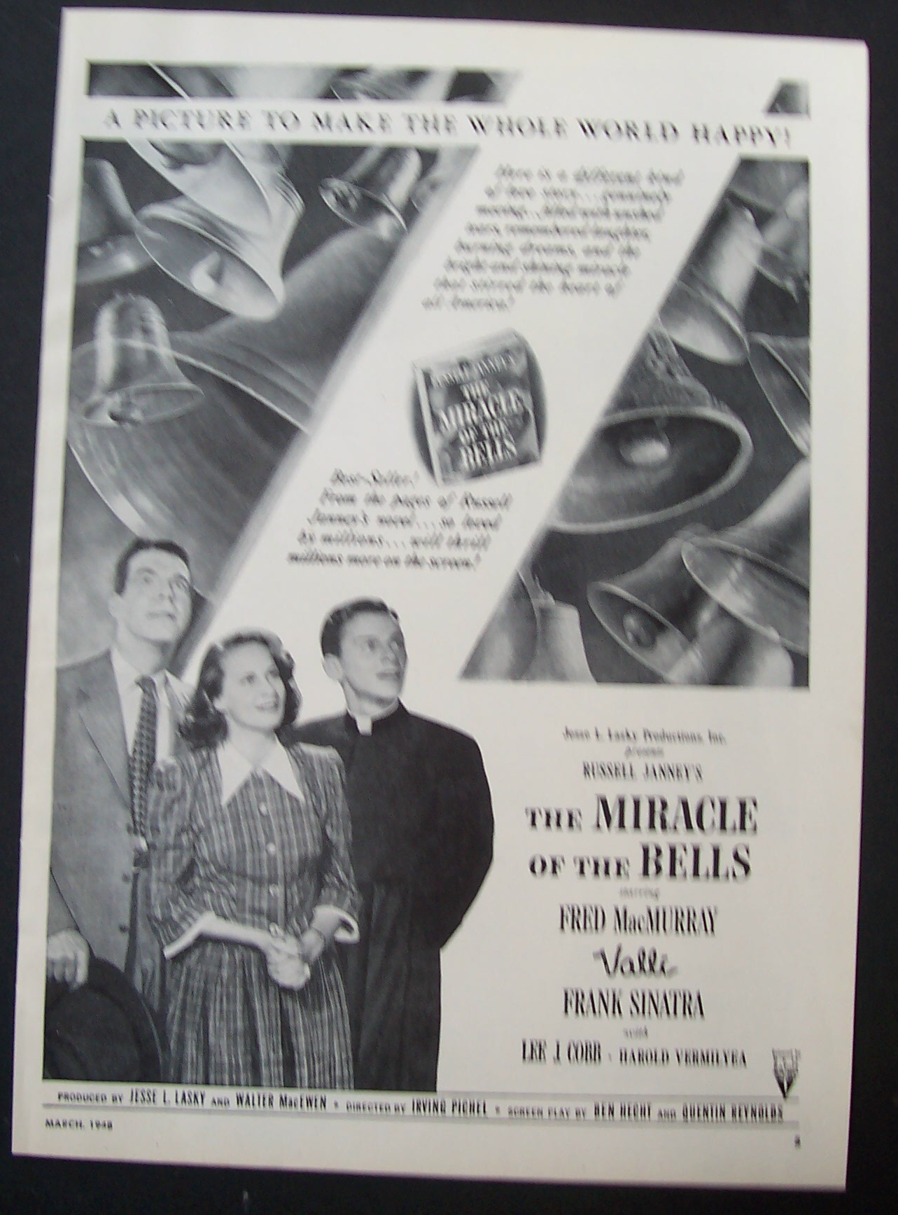 1948 The Miracle Of The Bells with MacMurray & Sinatra