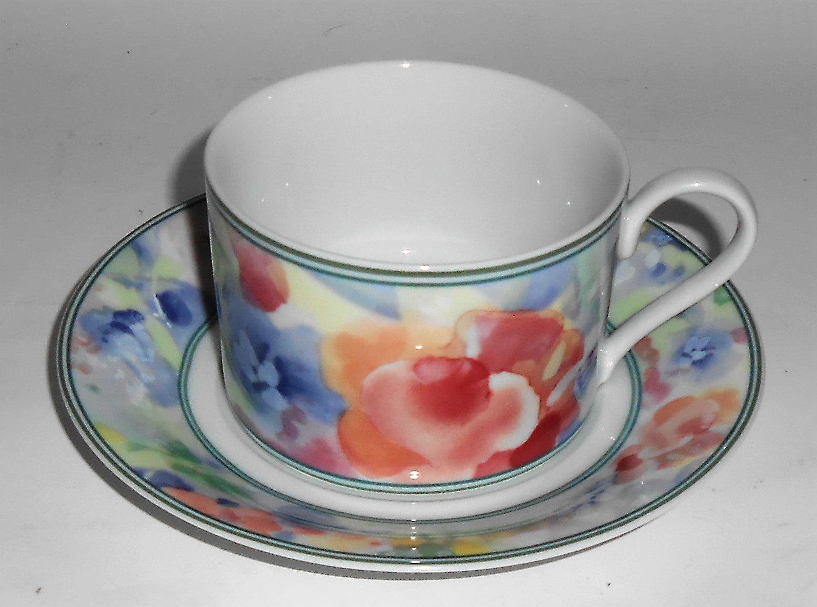 Mikasa Fine China Garden Flair Cup & Saucer Set