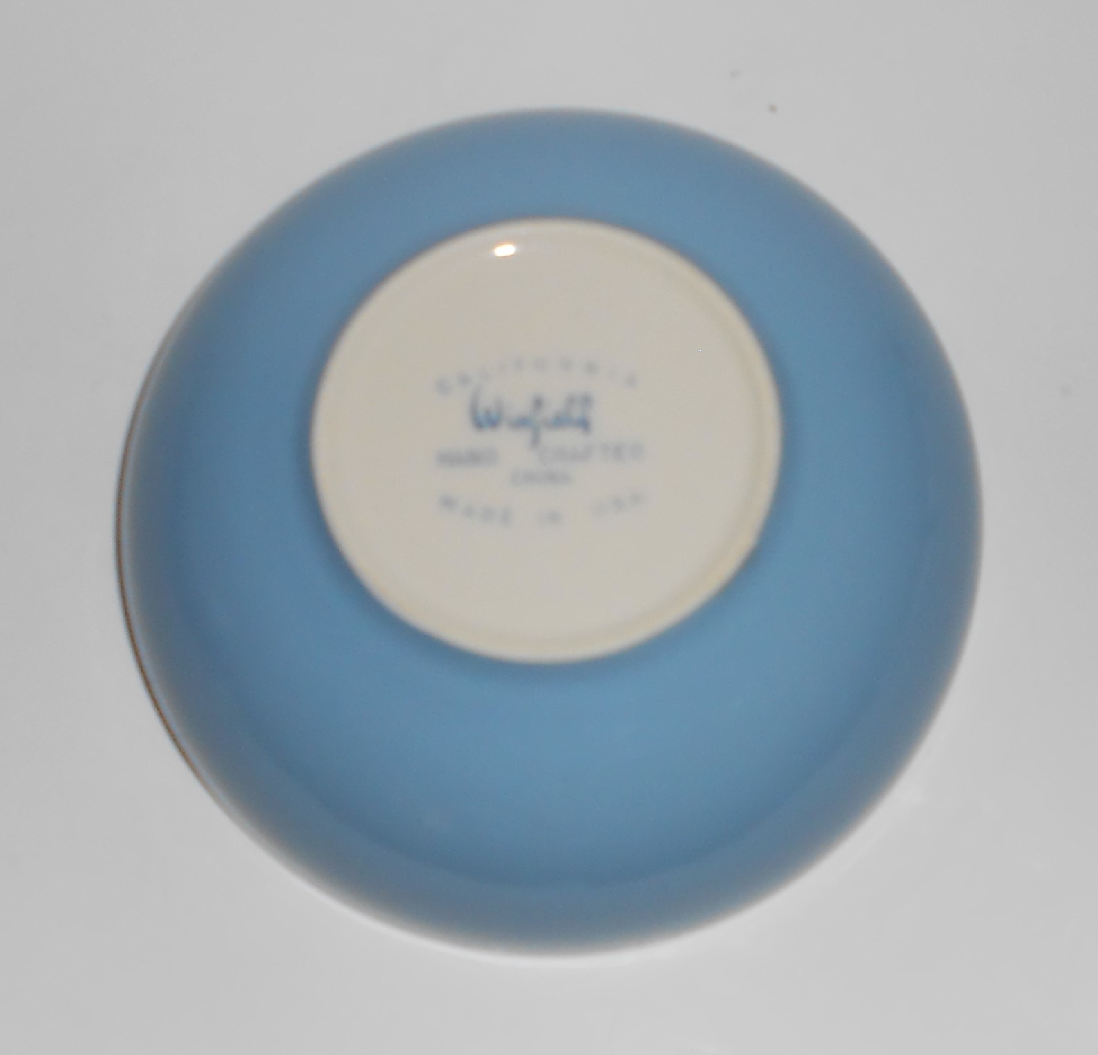 VINTAGE Winfield China Pottery Blue Pacific Bamboo Cer