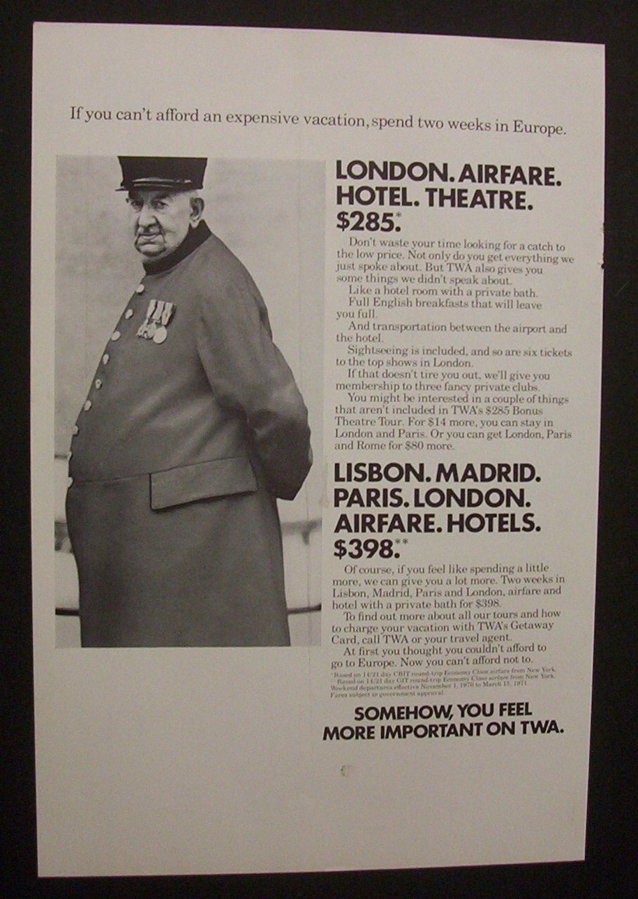 1970  TWA  Airlines