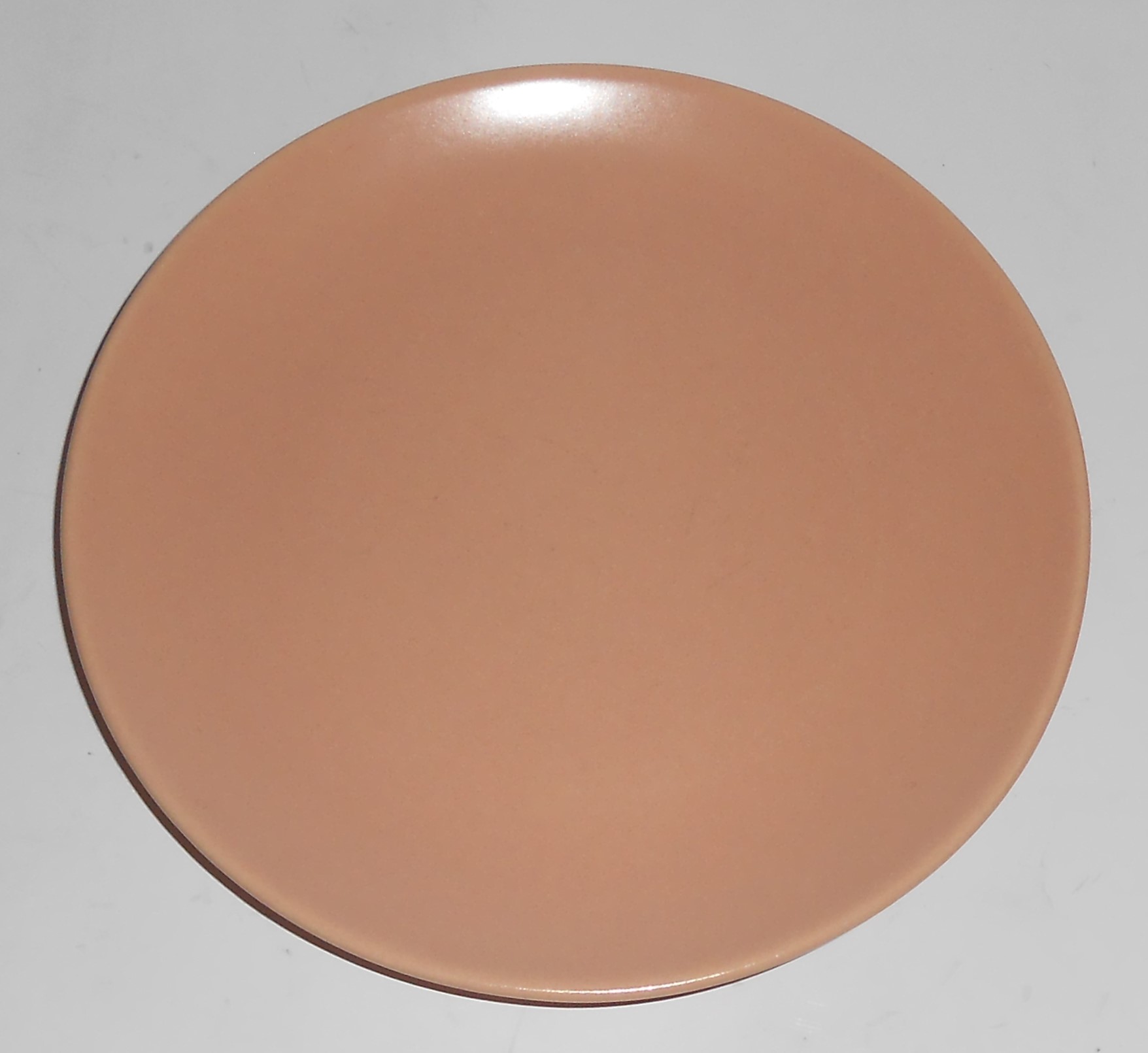 Catalina Pottery Rancho Ware Satin Coral Bread Plate