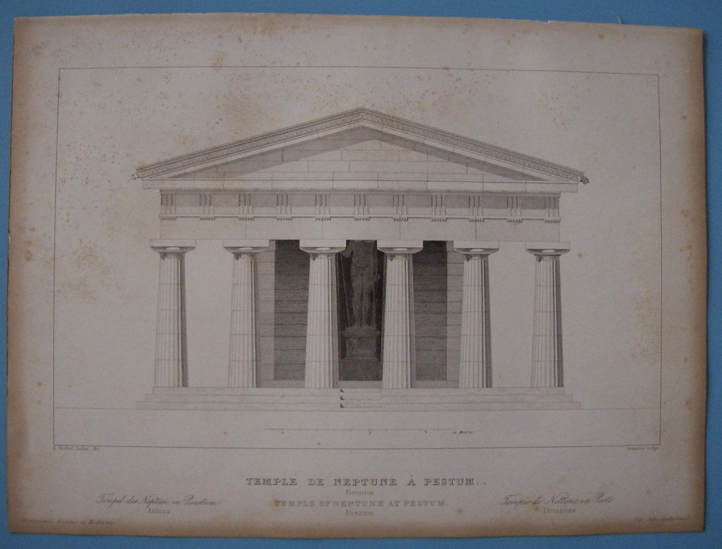Temple De Neptune A Pestum
