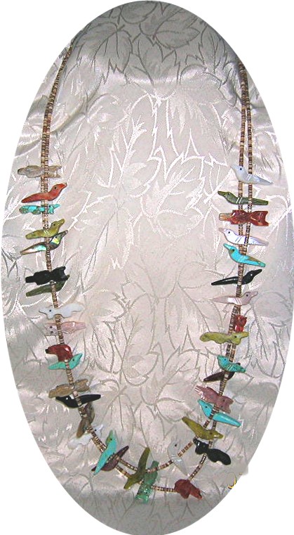28 Inch Long Double Row Heishi Bead Necklace