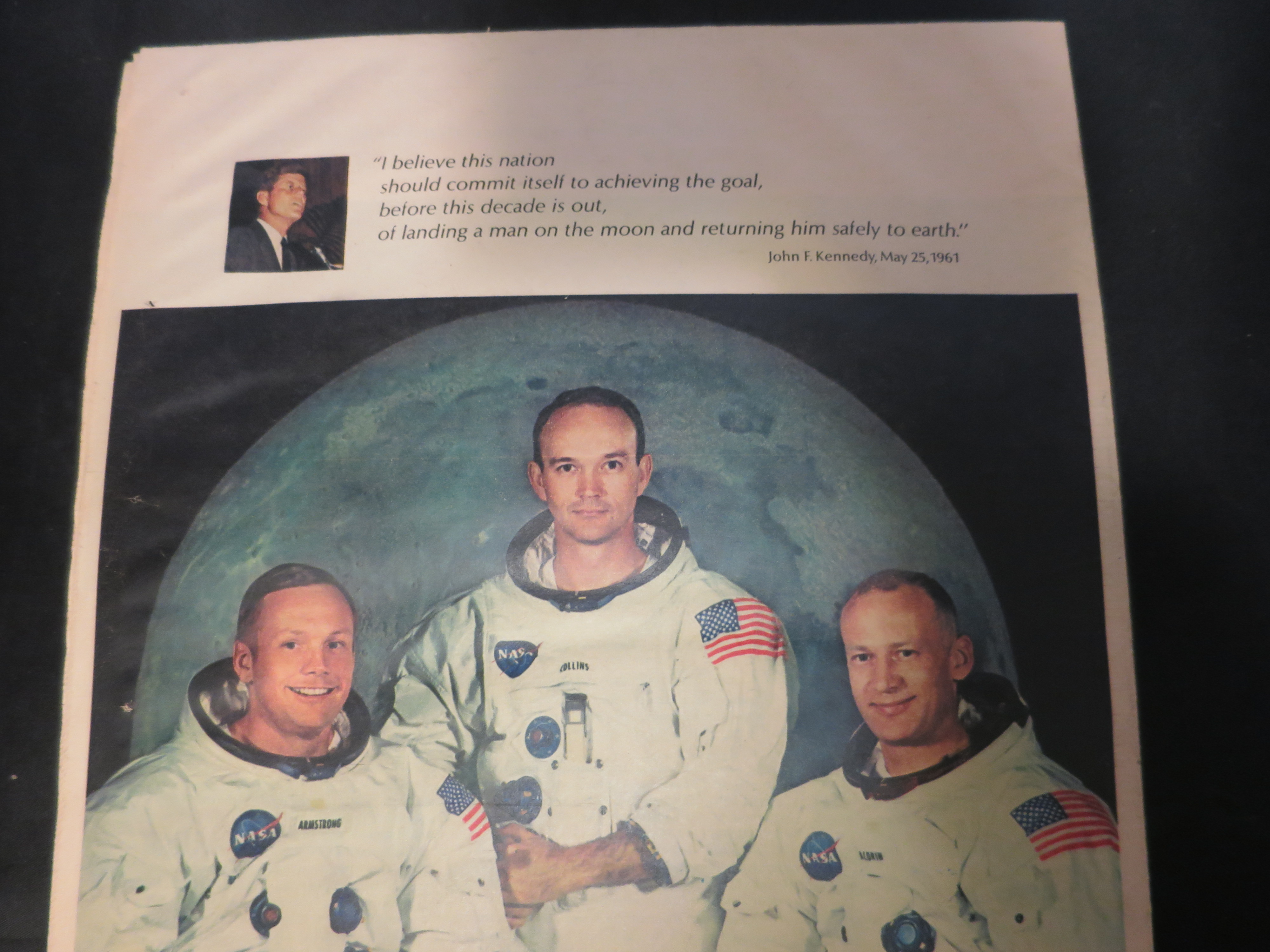 Sunday New York News Coloroto Magazine Man on Moon 1969
