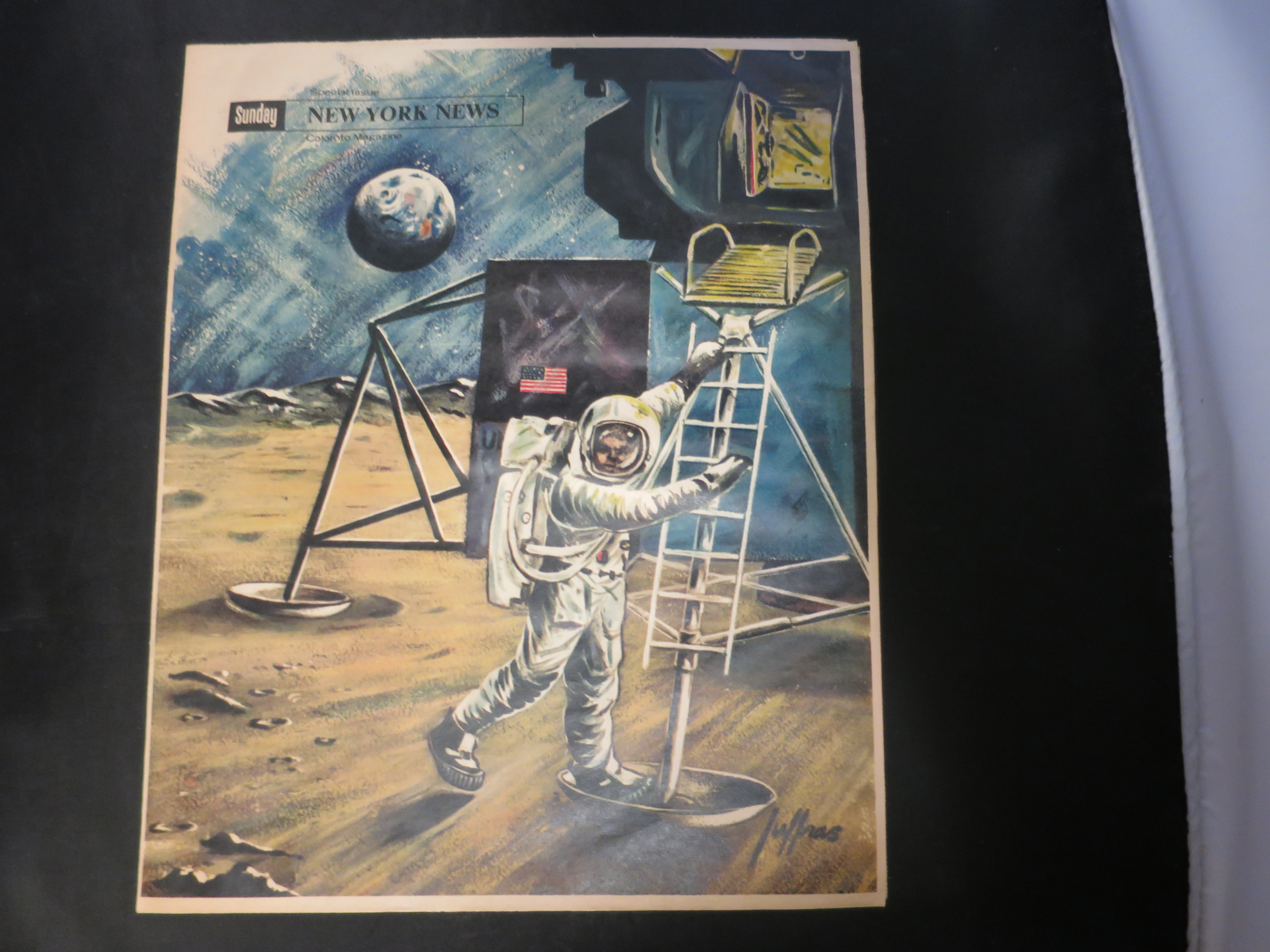 Sunday New York News Coloroto Magazine Man on Moon 1969