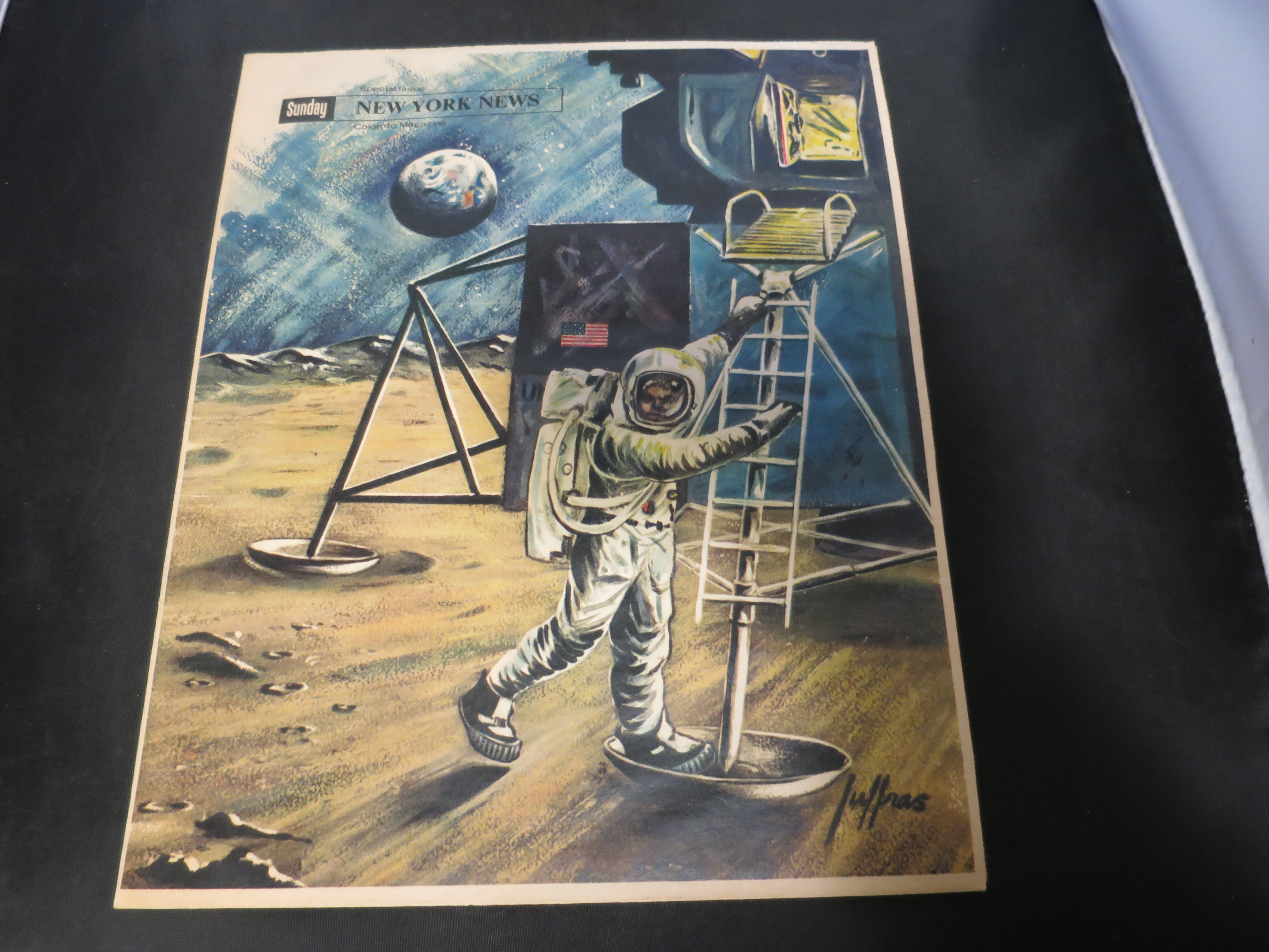 Sunday New York News Coloroto Magazine Man on Moon 1969