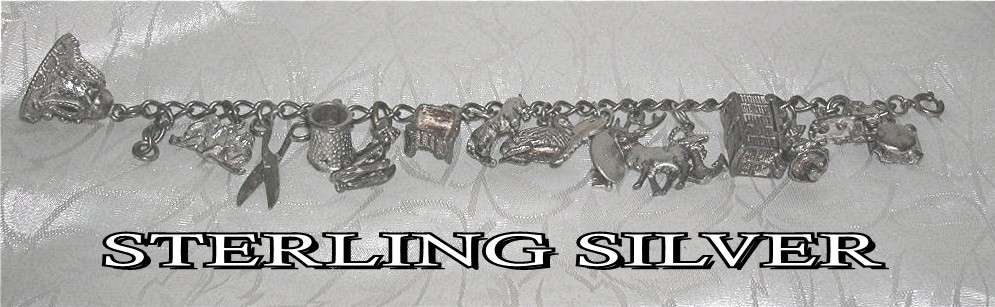 English 15 Charm Sterling Silver Bracelet