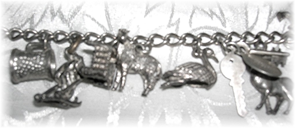 English 15 Charm Sterling Silver Bracelet