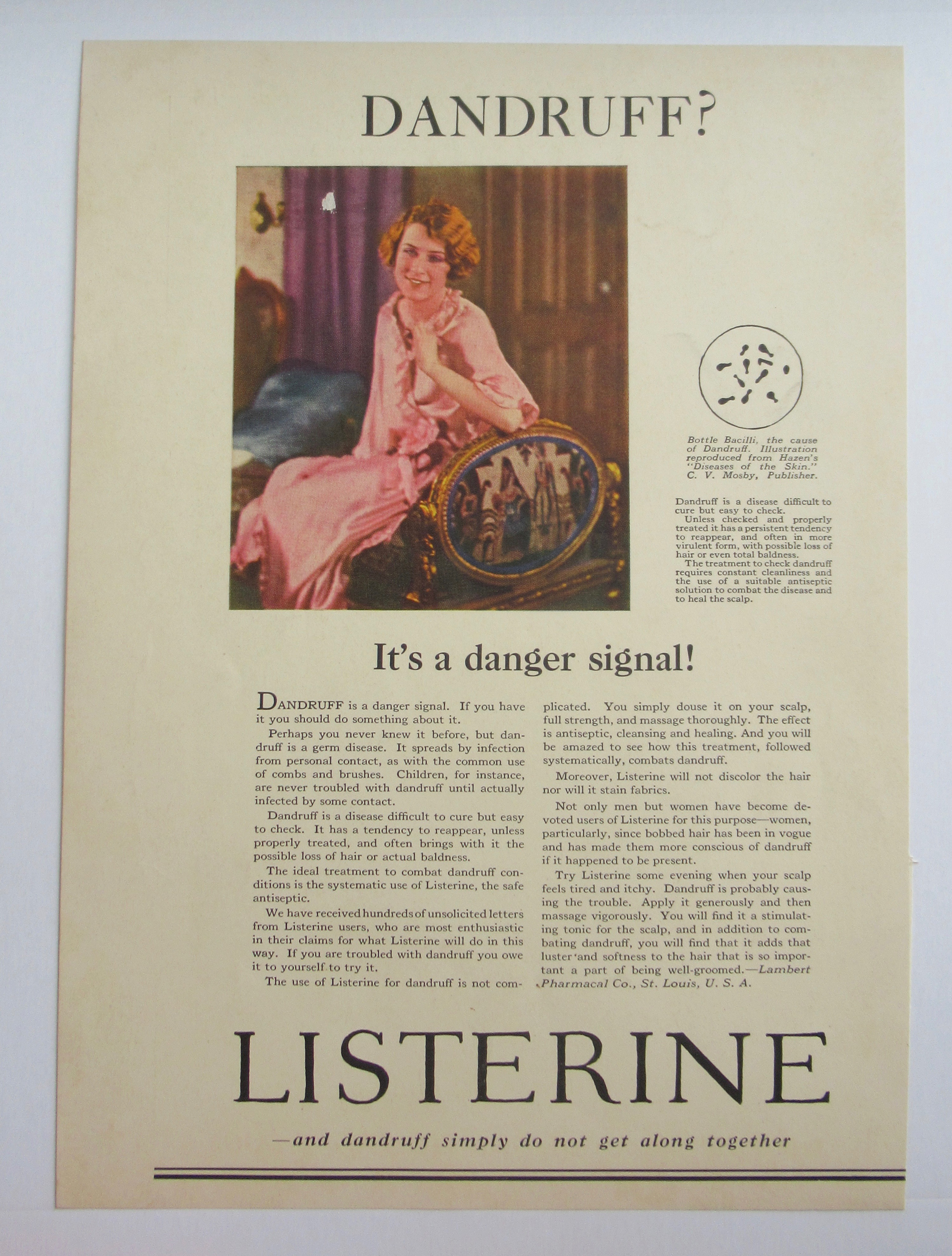 1926 Listerine with Lovely Woman