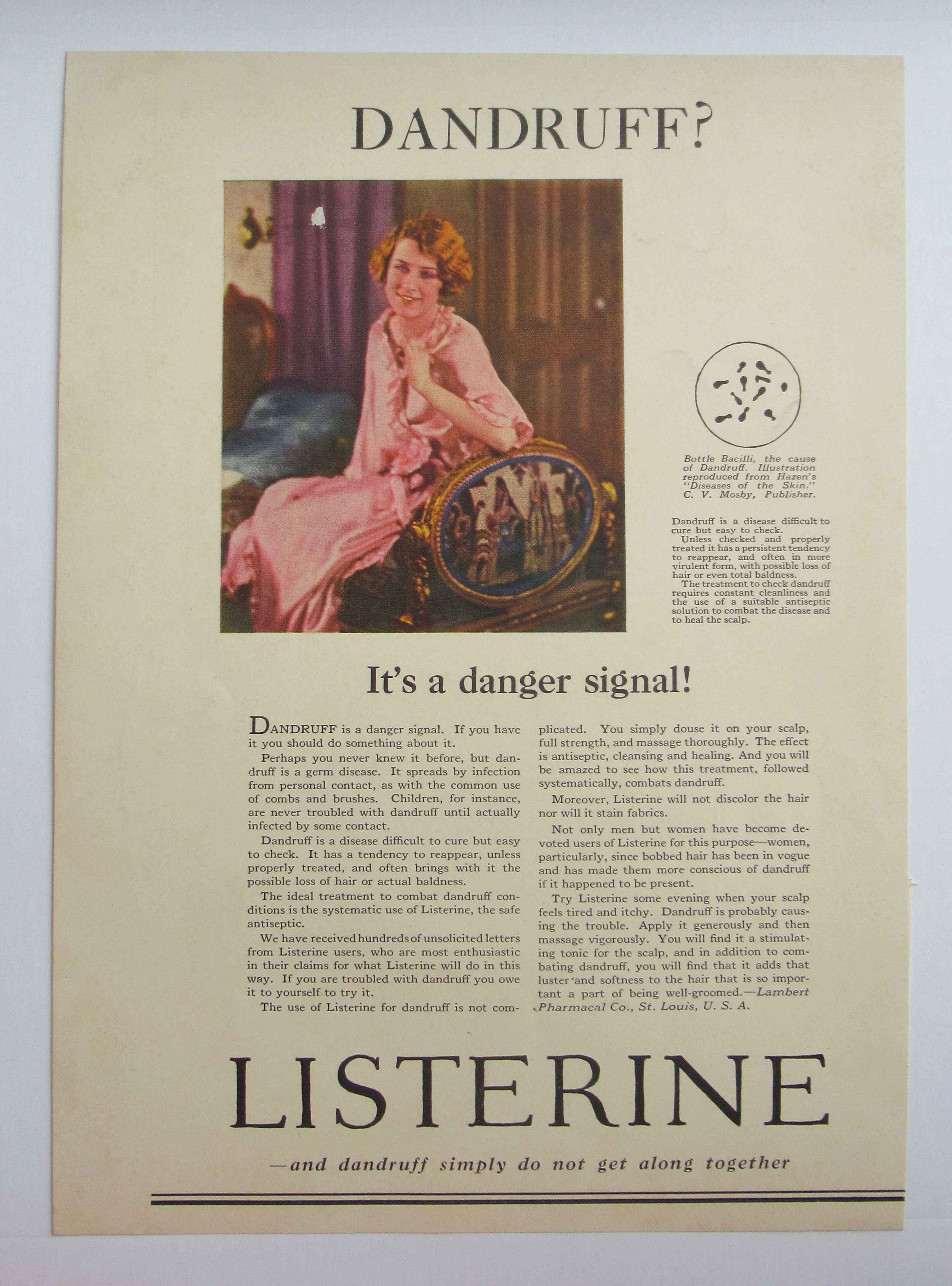 1926 Listerine with Lovely Woman