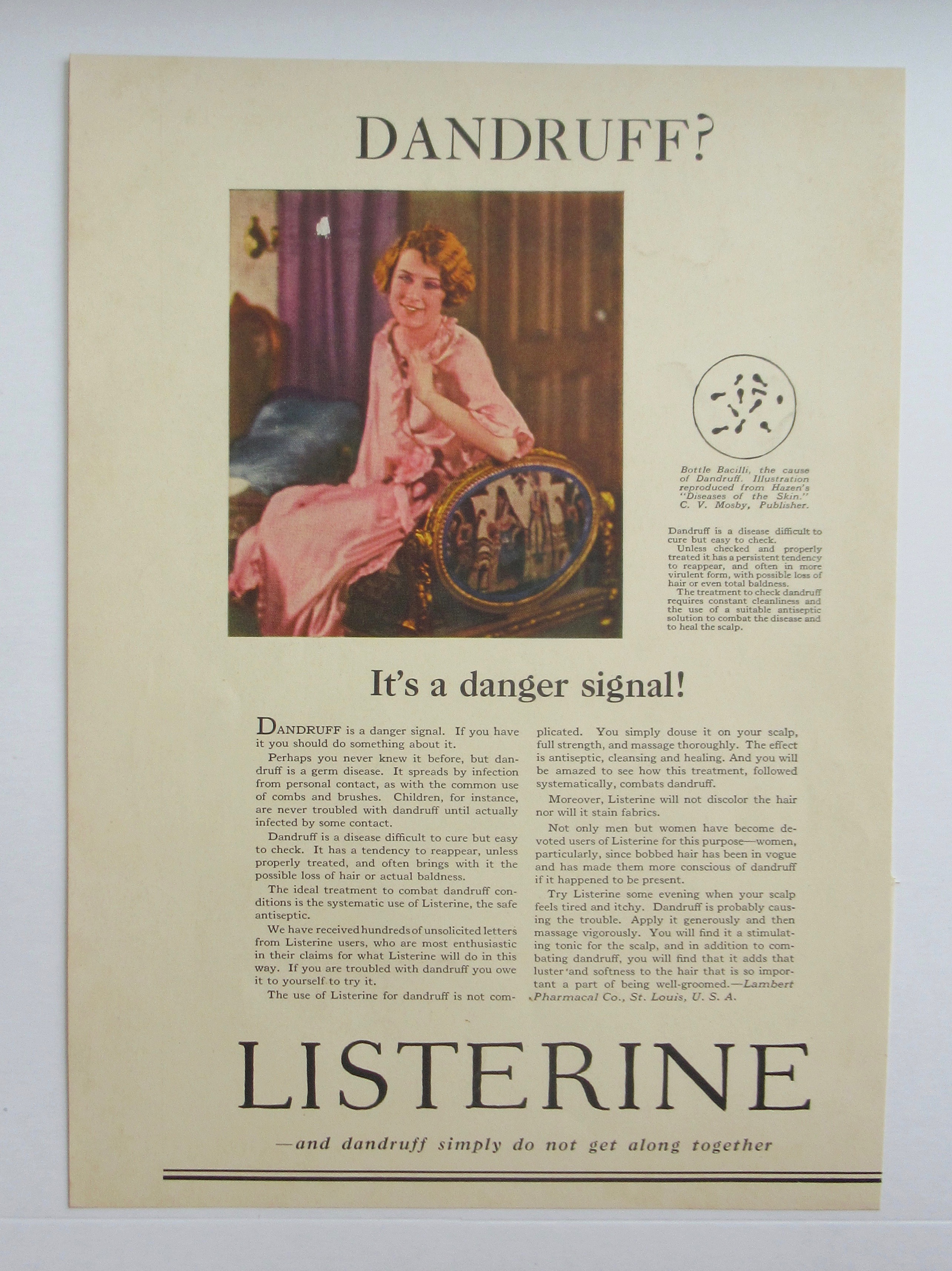 1926 Listerine with Lovely Woman