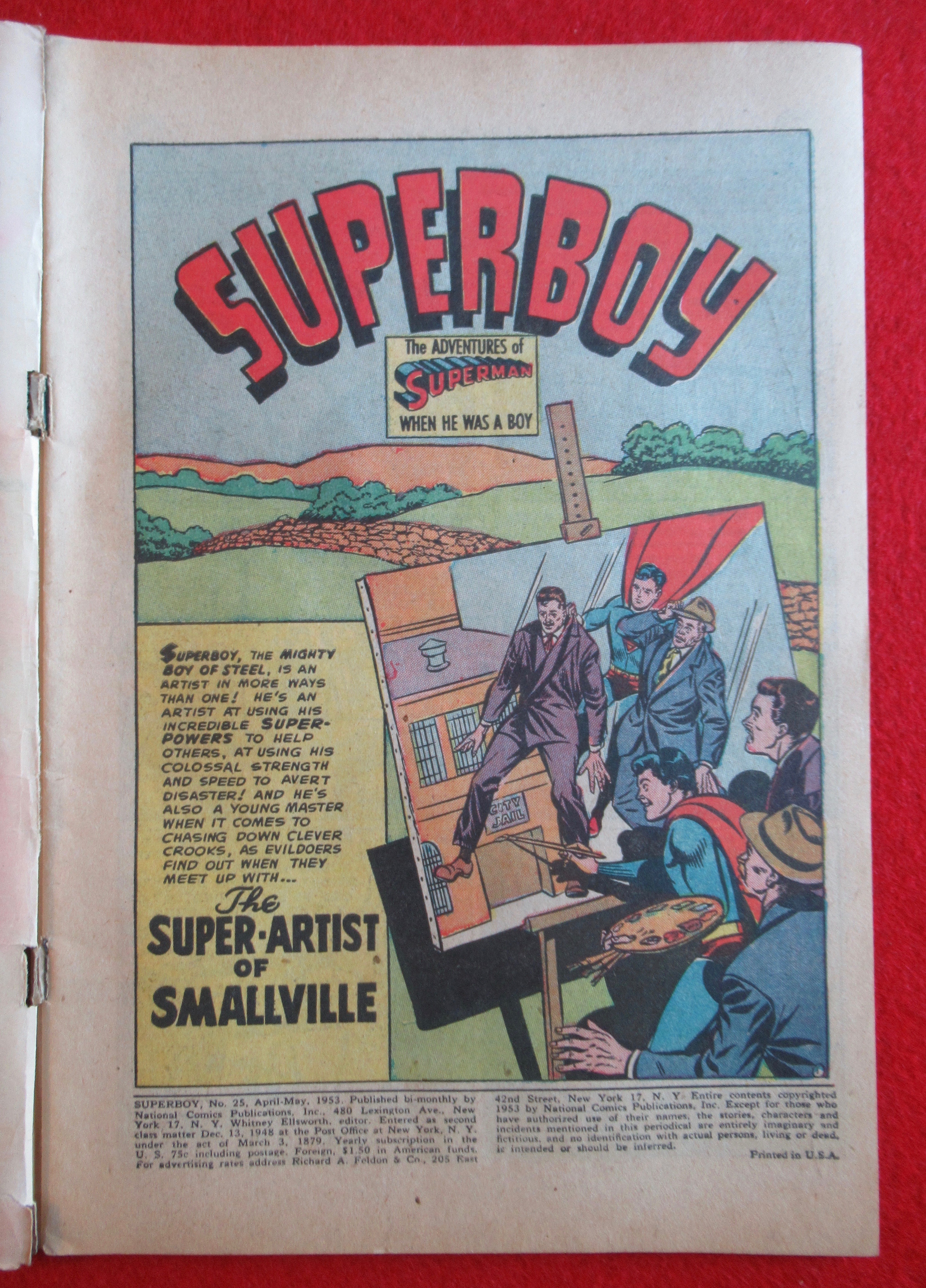 Superboy Comics April/May 1953 Cinderella of Smallville