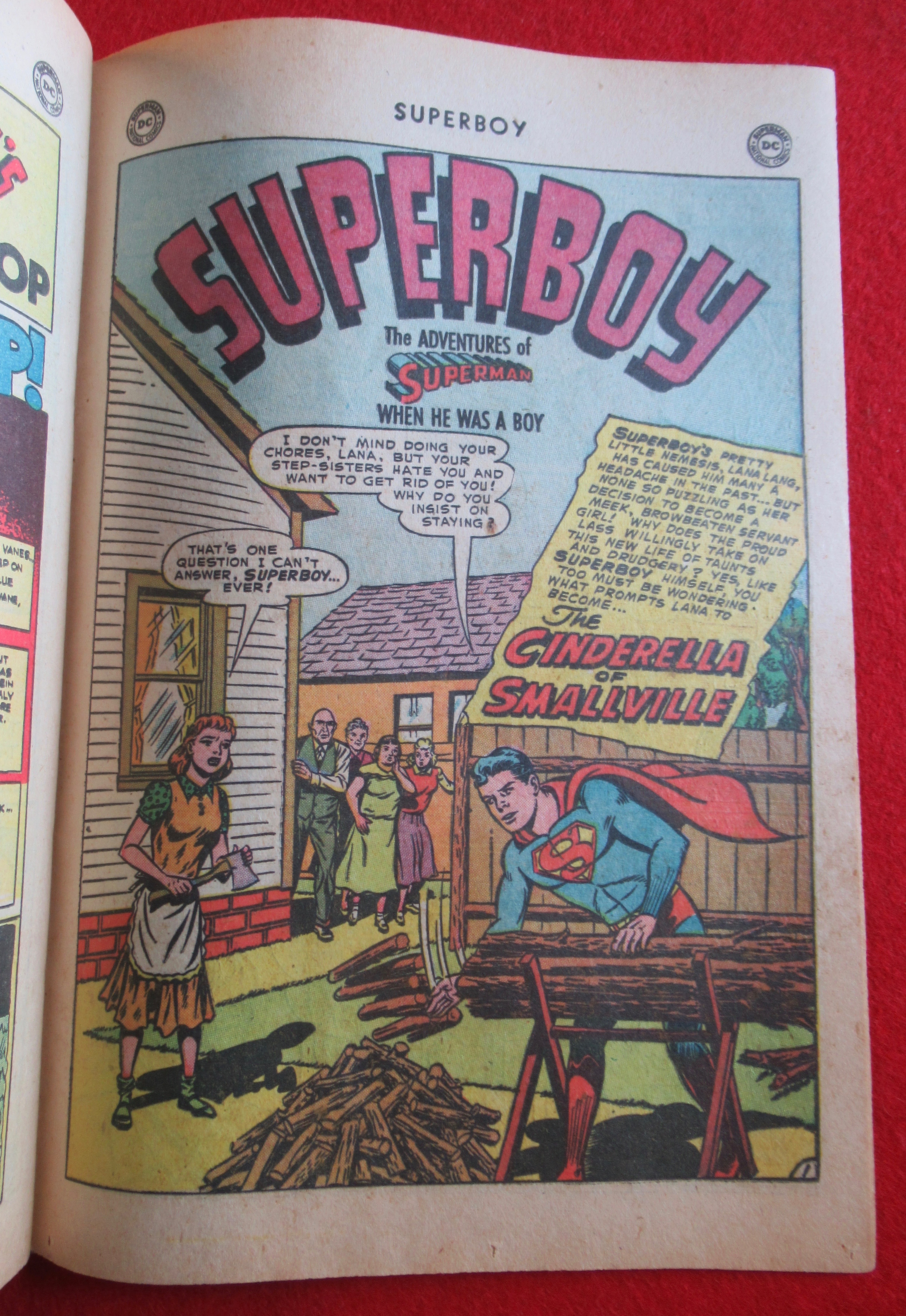 Superboy Comics April/May 1953 Cinderella of Smallville