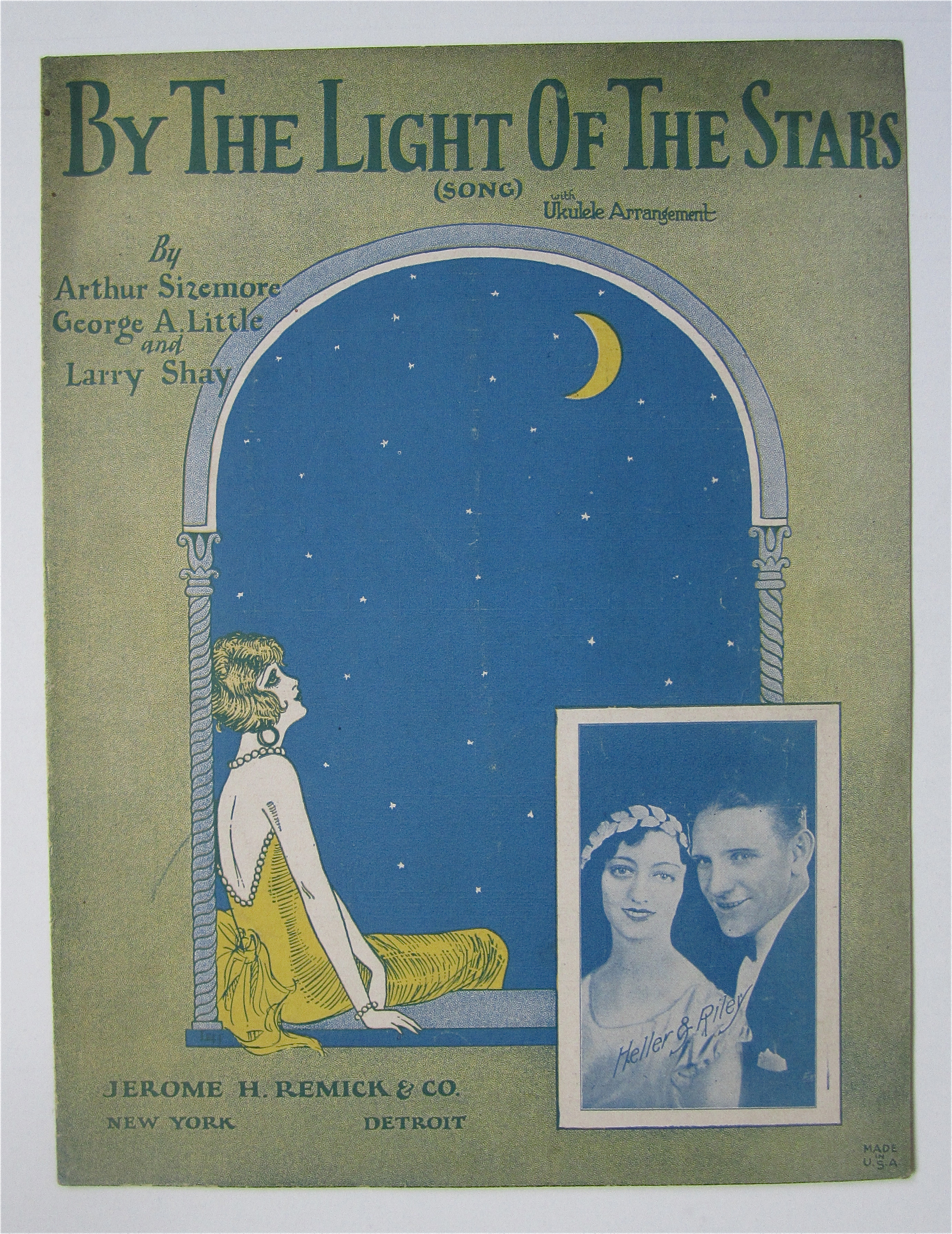 Sheet Music 1925 By The Light Of The Stars