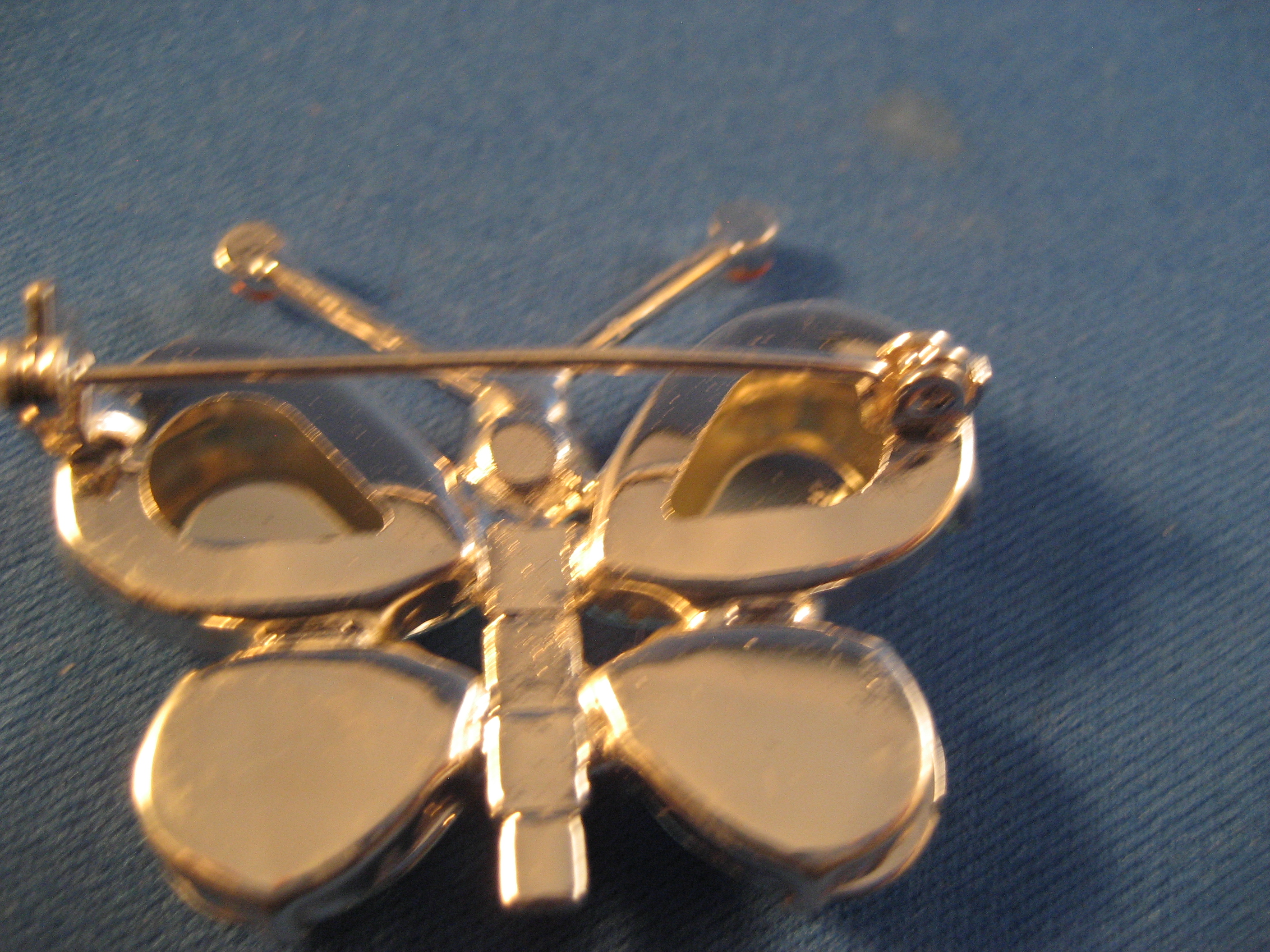 Rhinestone Butterfly Brooch